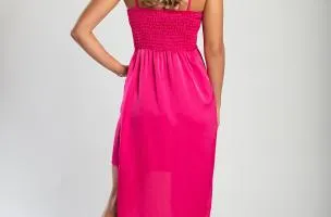 Abito lungo elegante Lezzina, fucsia