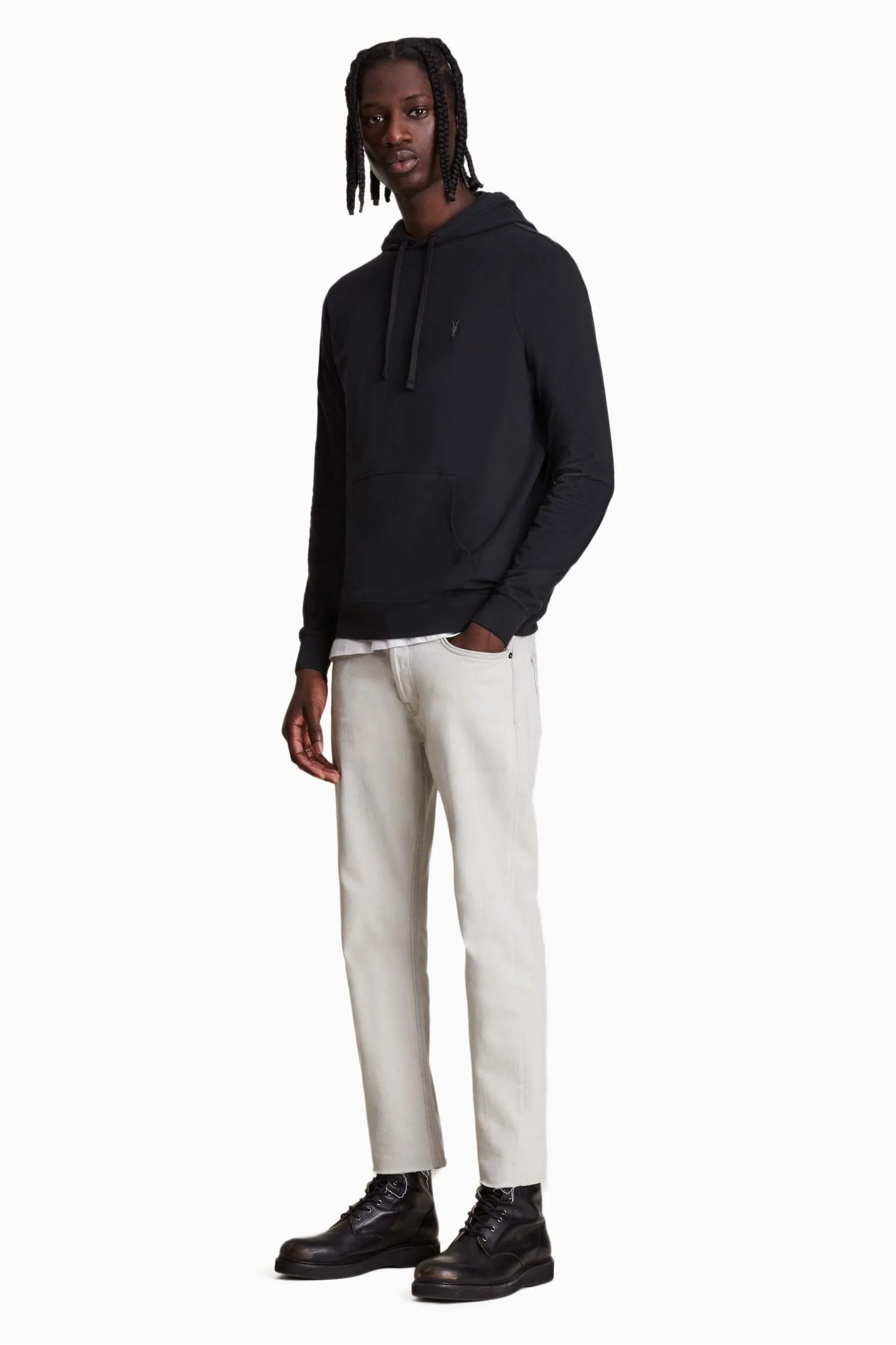 AllSaints - Brace - Felpa con cappuccio