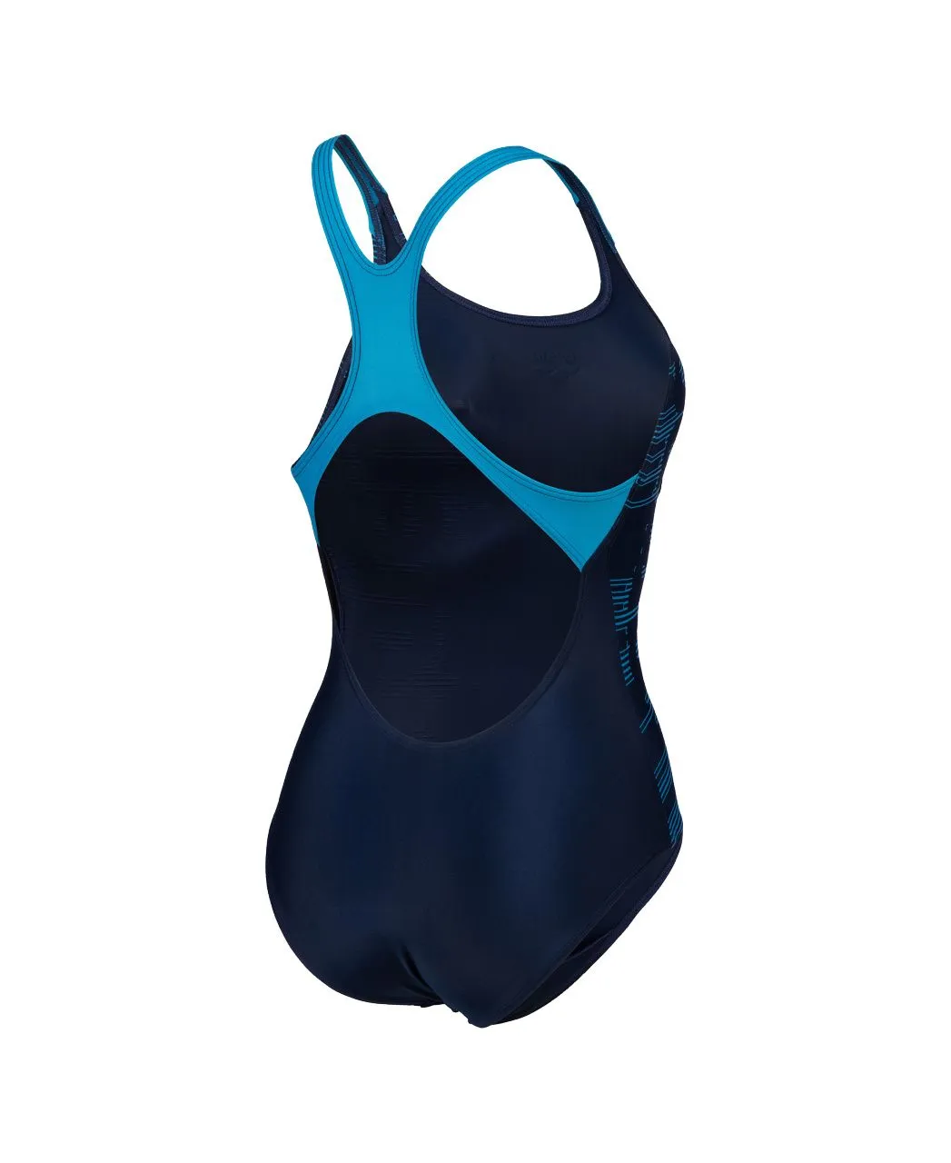 Arena Women's one-piece swimsuit Logo Swim Pro Back 006354 780 navy-turquoise