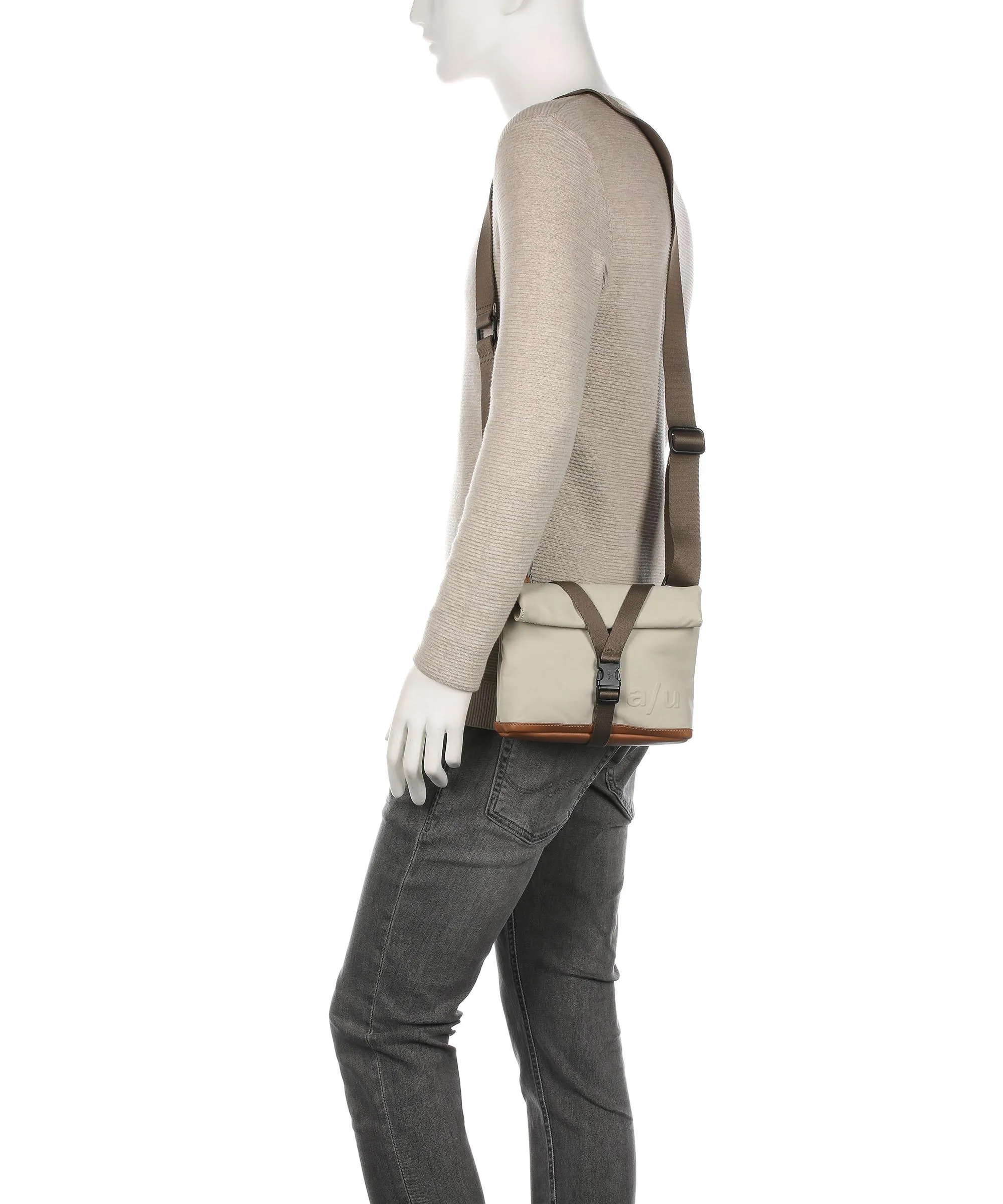  Aunts & Uncles Japan Tsu Borsa a tracolla tela beige  