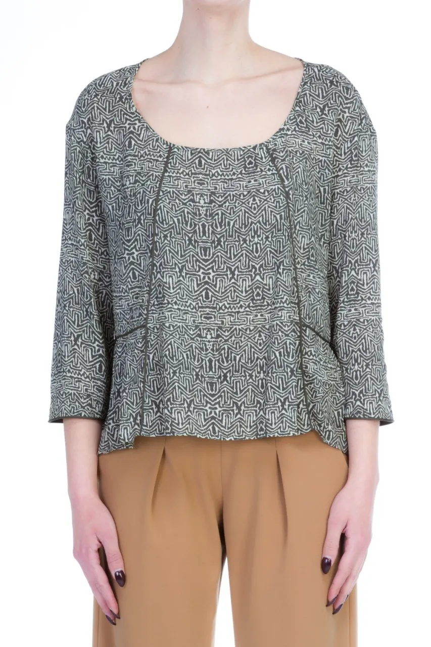 Blusa asimmetrica Militare