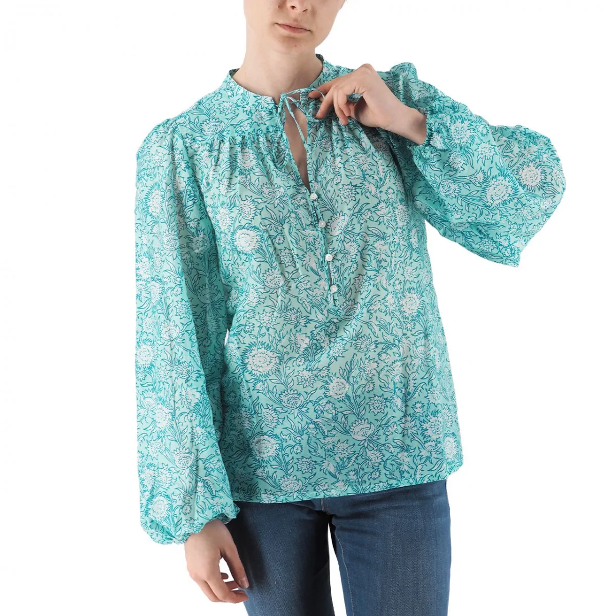 Blusa Harper In Voile Di Seta