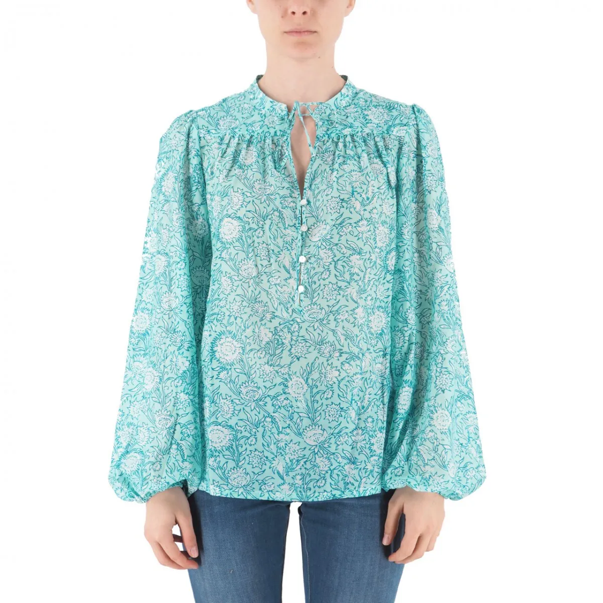 Blusa Harper In Voile Di Seta