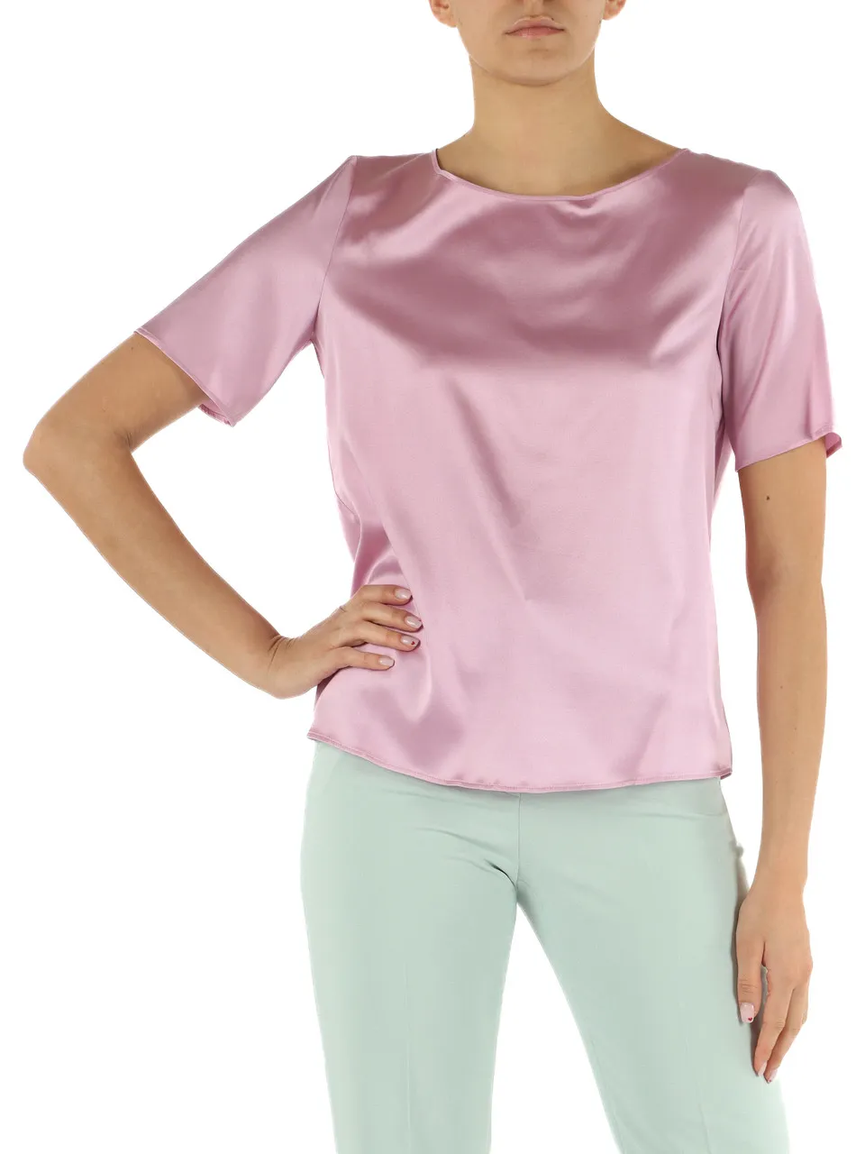 Blusa in seta stretch FOGGIA