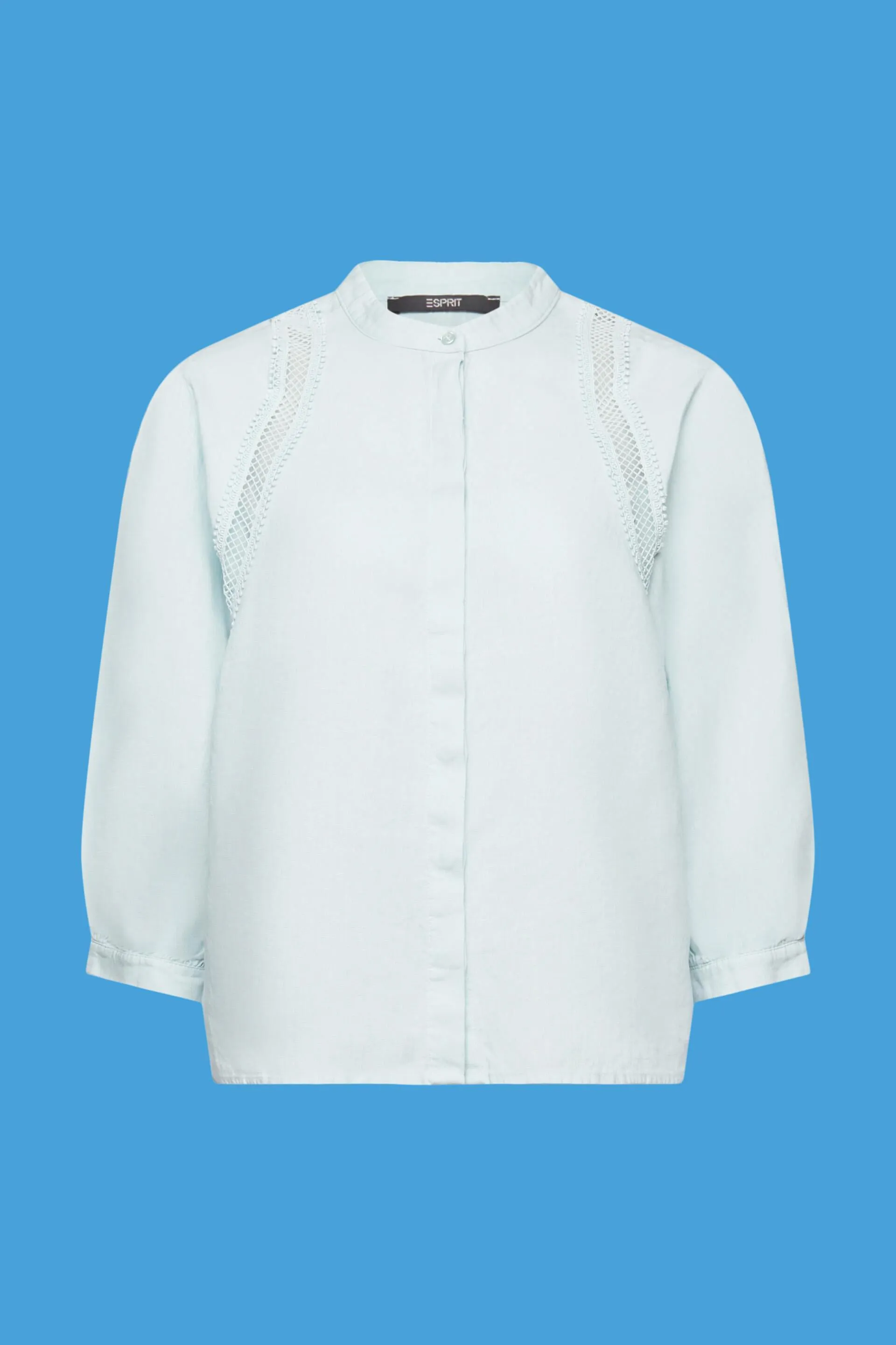 Blusa in tessuto in lino