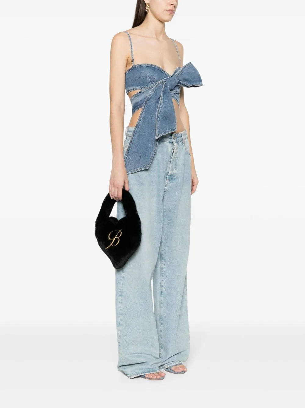 Borsa Cutie a forma di cuore Blumarine in nero - donna