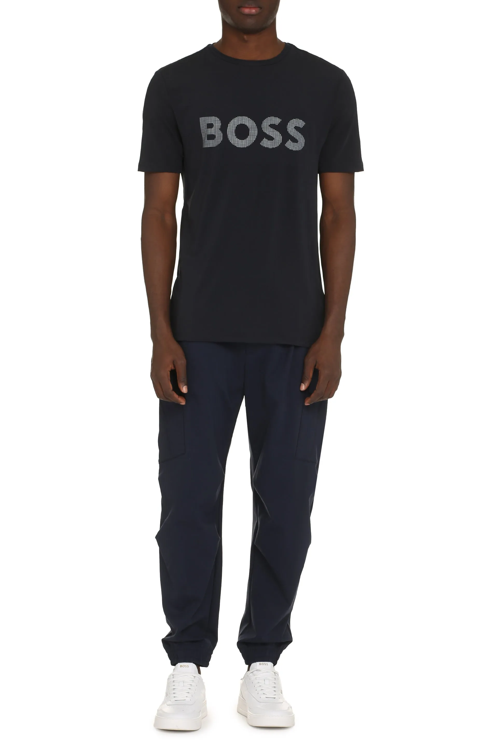 BOSS T-shirt in tessuto tecnico