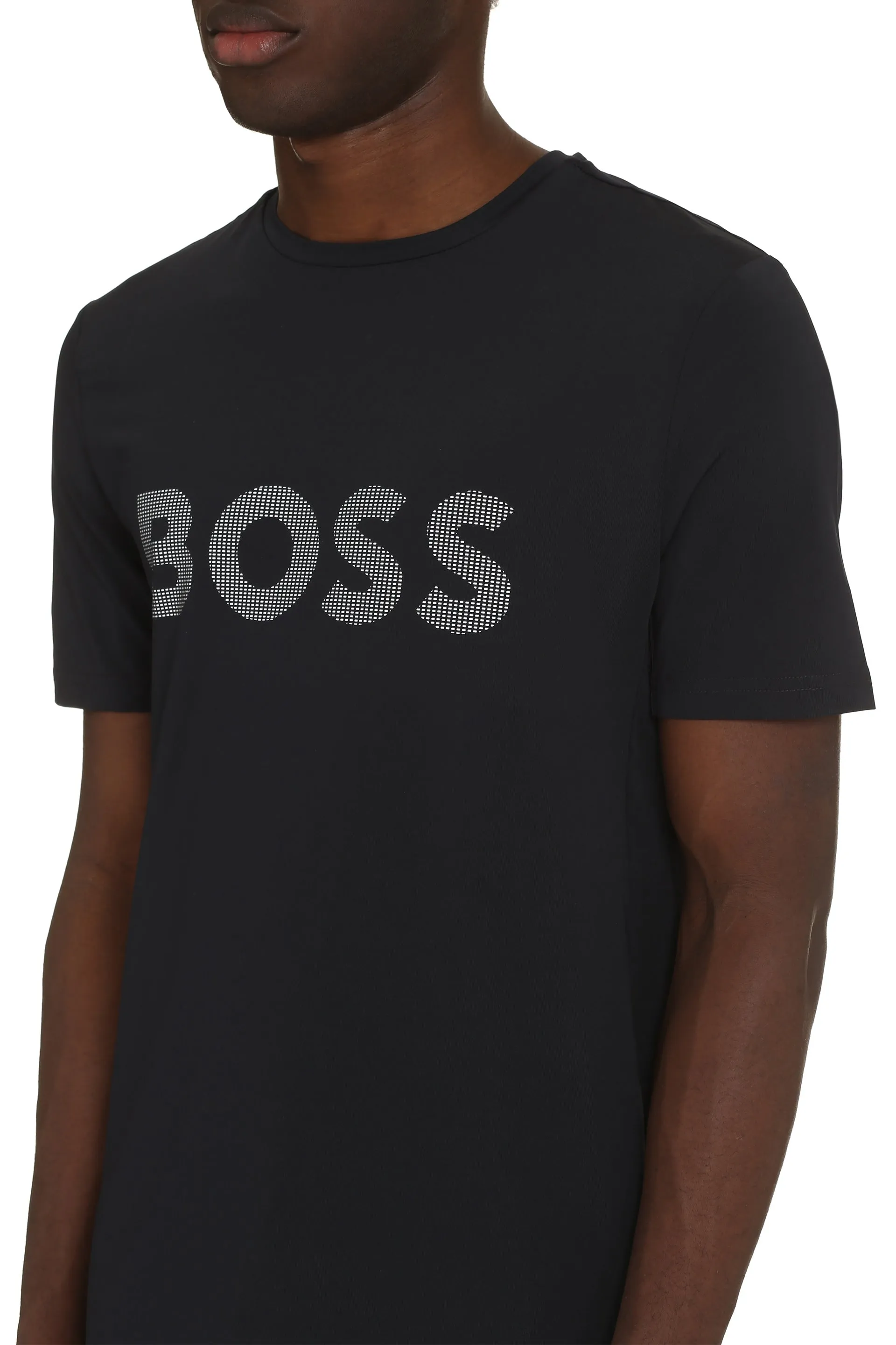 BOSS T-shirt in tessuto tecnico