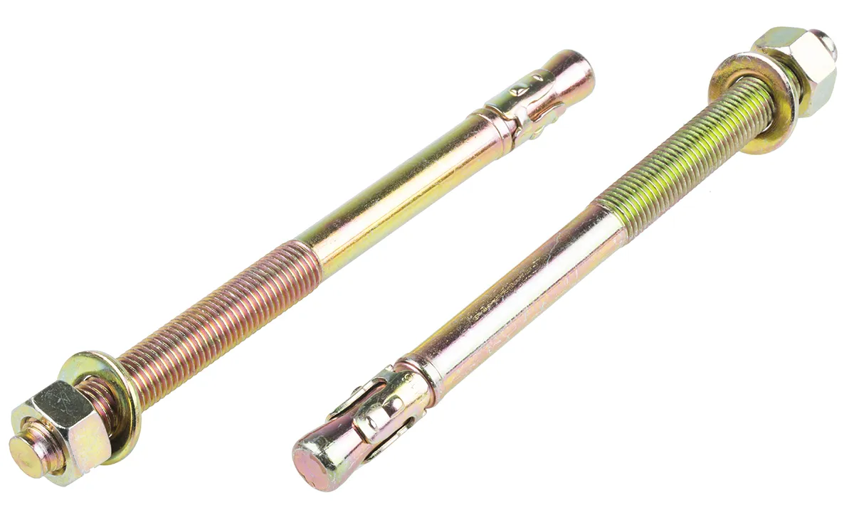 Bullone di ancoraggio RS PRO in Acciaio al carbonio M16, Ø foro di fissaggio 16mm, L 220mm