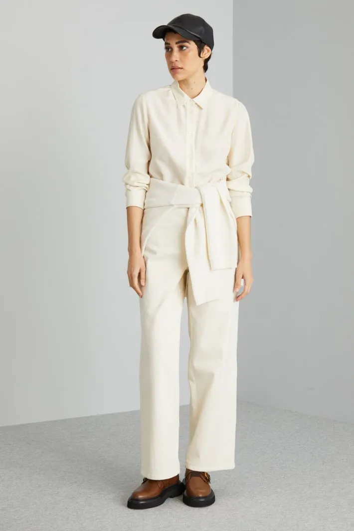 Camicia in seta lavata