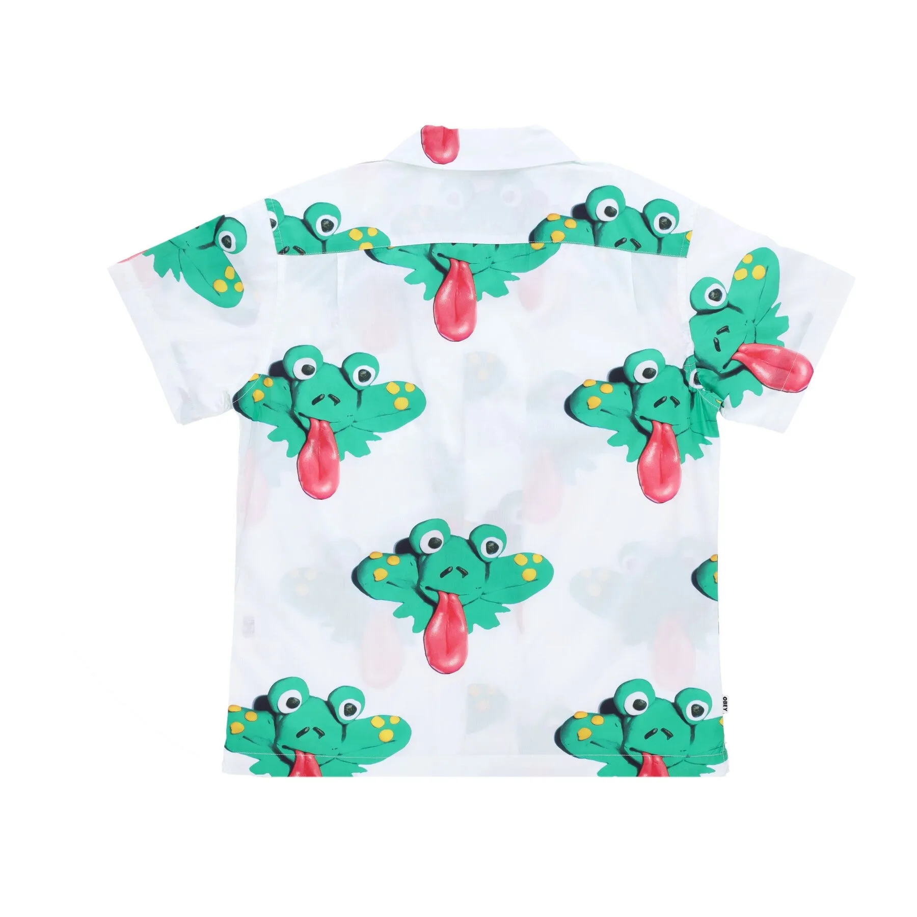 Camicia Manica Corta Uomo Frogman Woven S White Multi