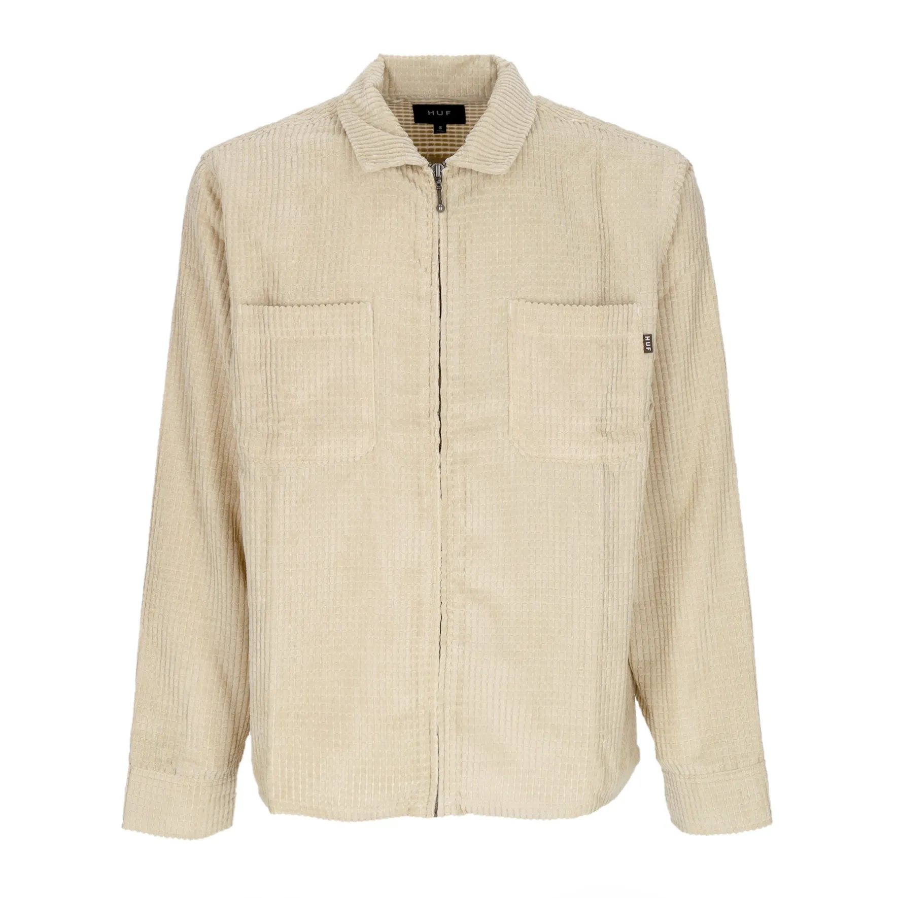 Camicia Manica Lunga Uomo Cornelius Zip Shirt Oatmeal