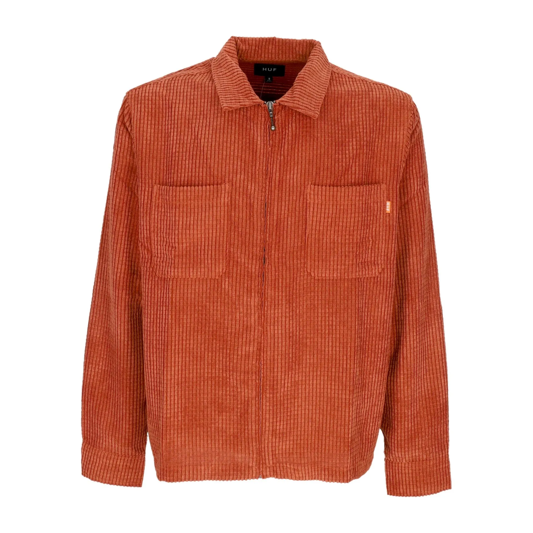 Camicia Manica Lunga Uomo Cornelius Zip Shirt Rust