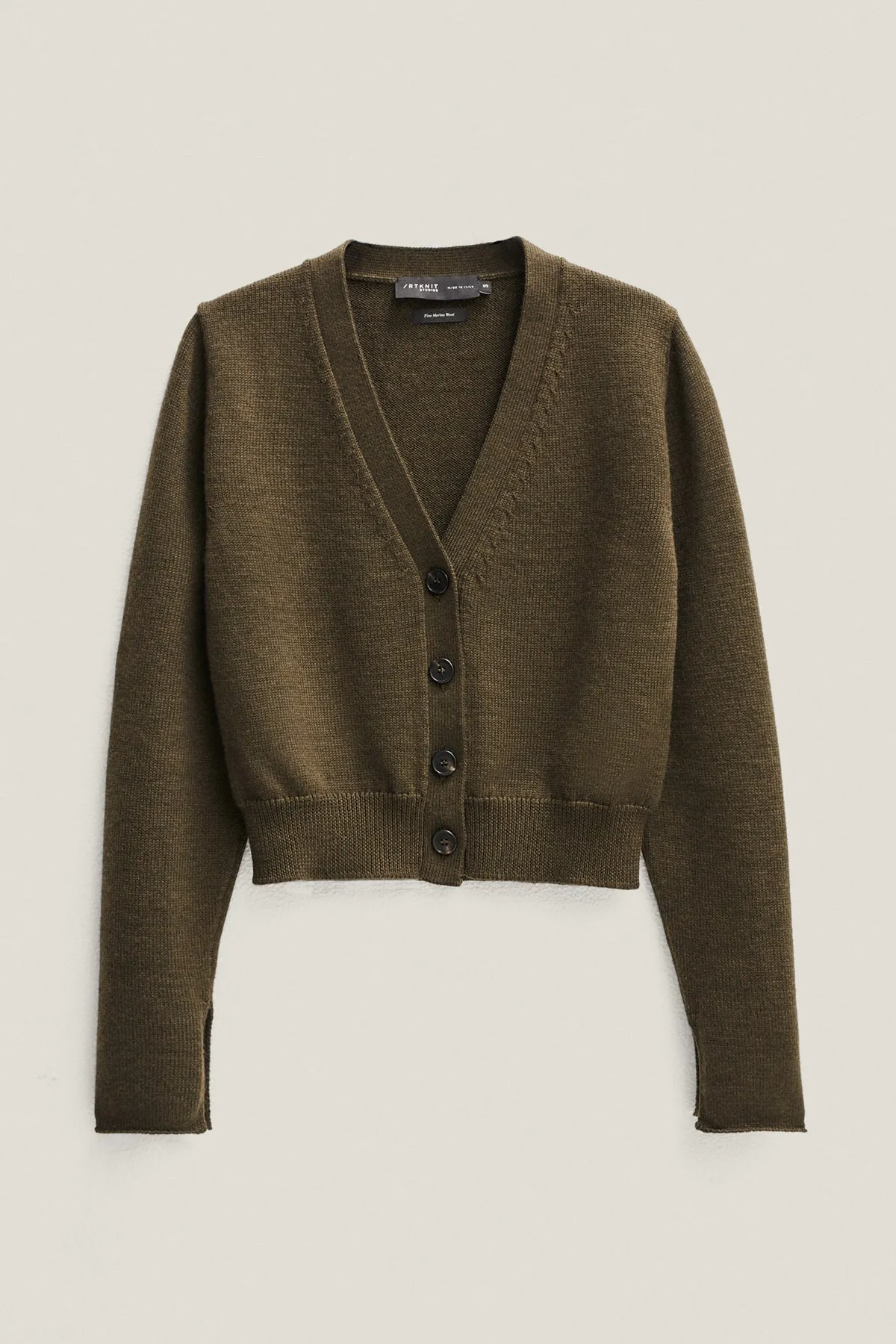 Cardigan Crop in Lana Merino