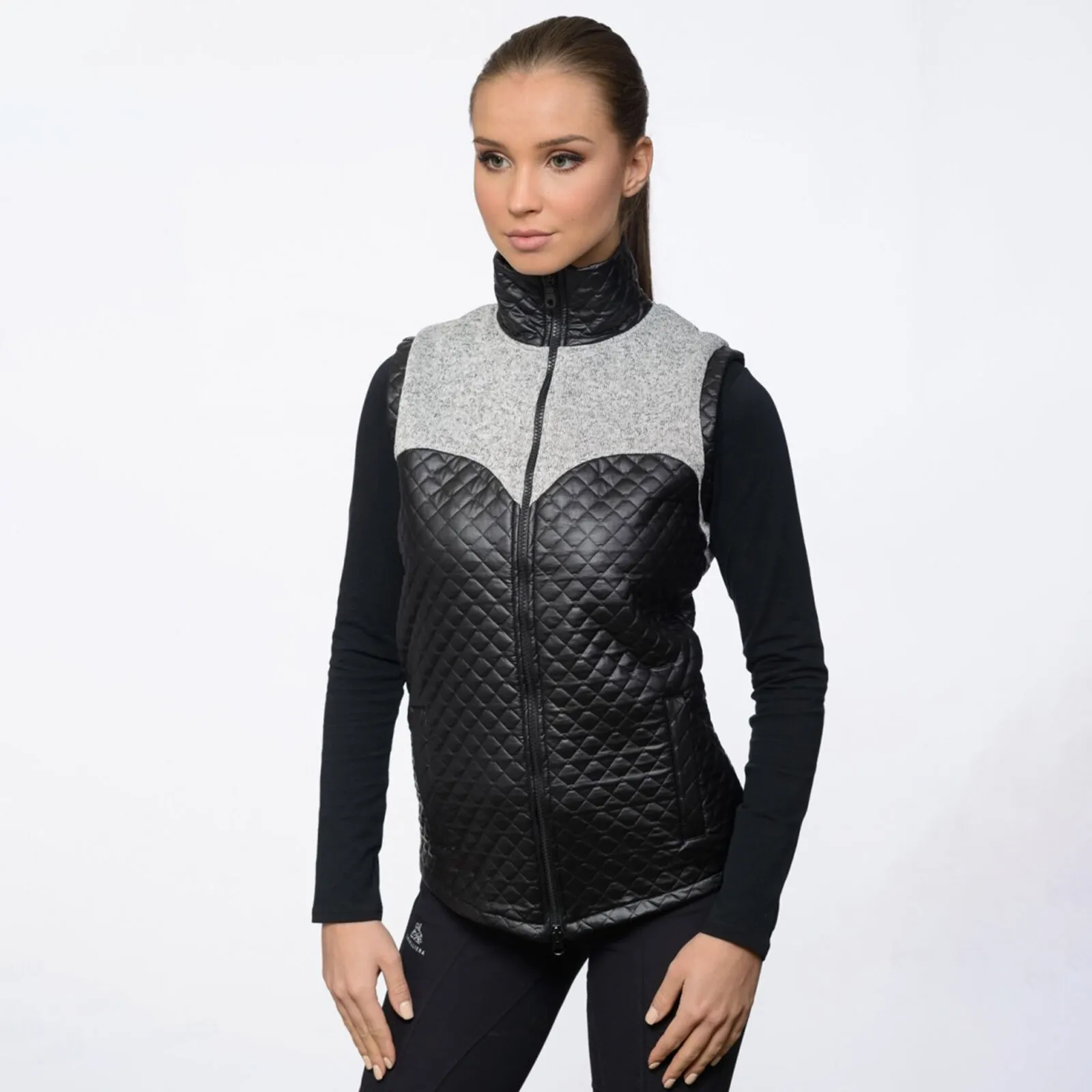 Cavalliera MAJESTY Gilet Equitazione con Inserti Impermeabili