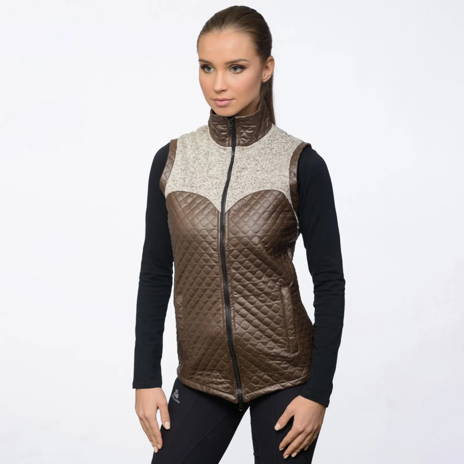 Cavalliera MAJESTY Gilet Equitazione con Inserti Impermeabili