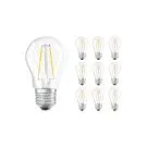 Confezione Multipack 10x Osram Parathom Retrofit Classic LED E27 Sferica Filamento Chiara 1.5W 136lm - 827 Bianco Molto Caldo | 