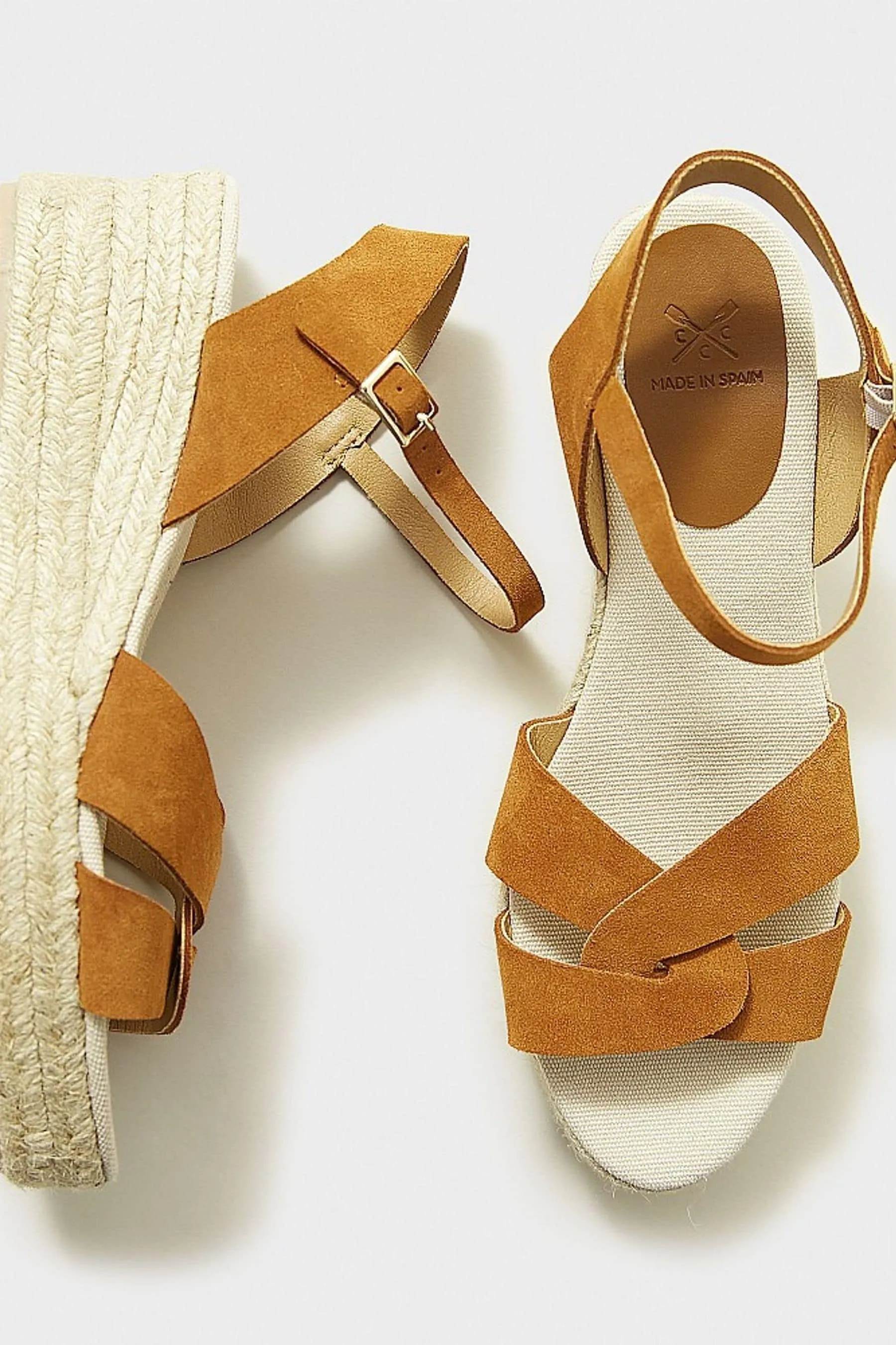 Crew Clothing - Espadrilles mélange con tacco basso