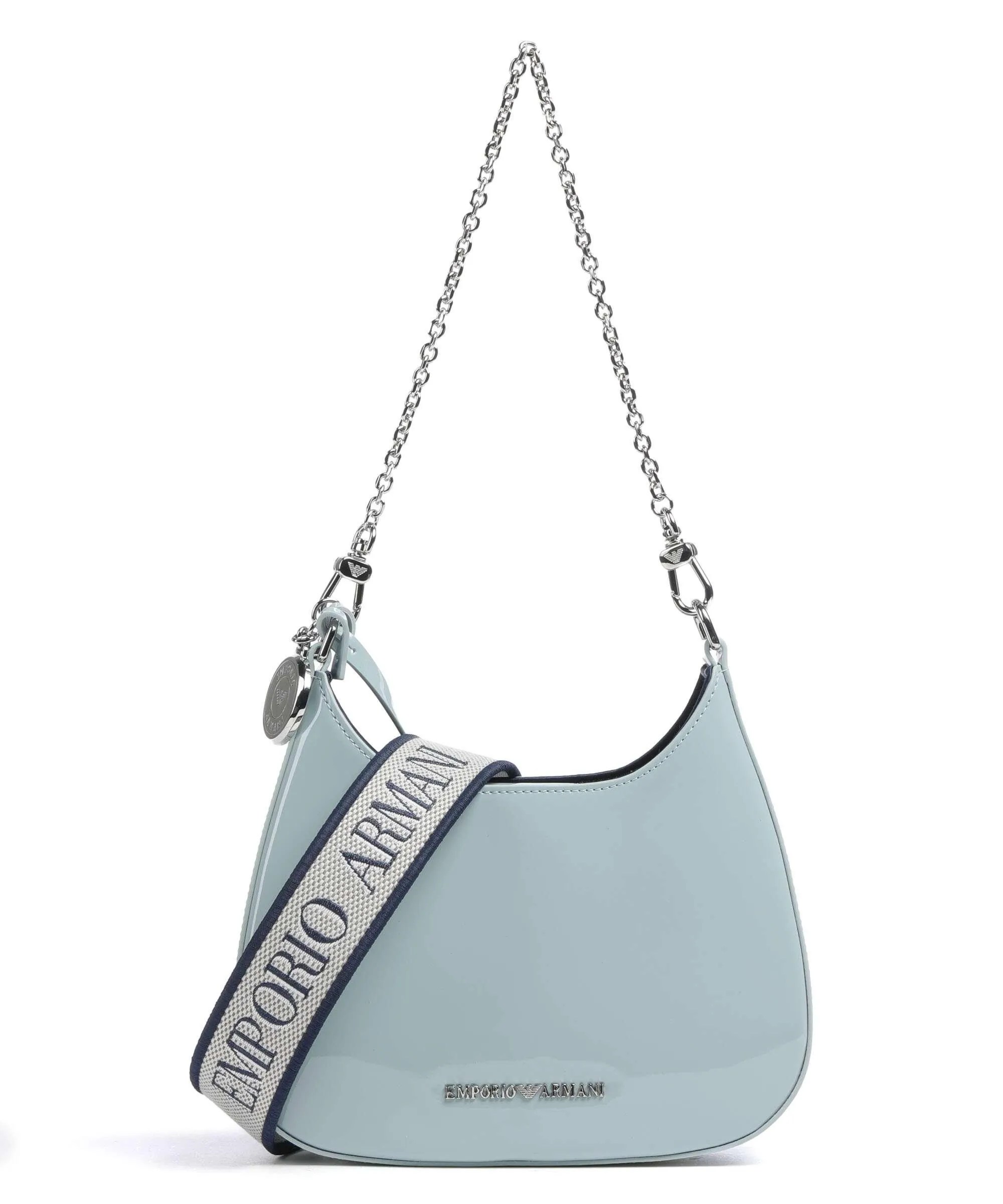  Emporio Armani Holly Borsa a spalla pelle sintetica blu chiaro  
