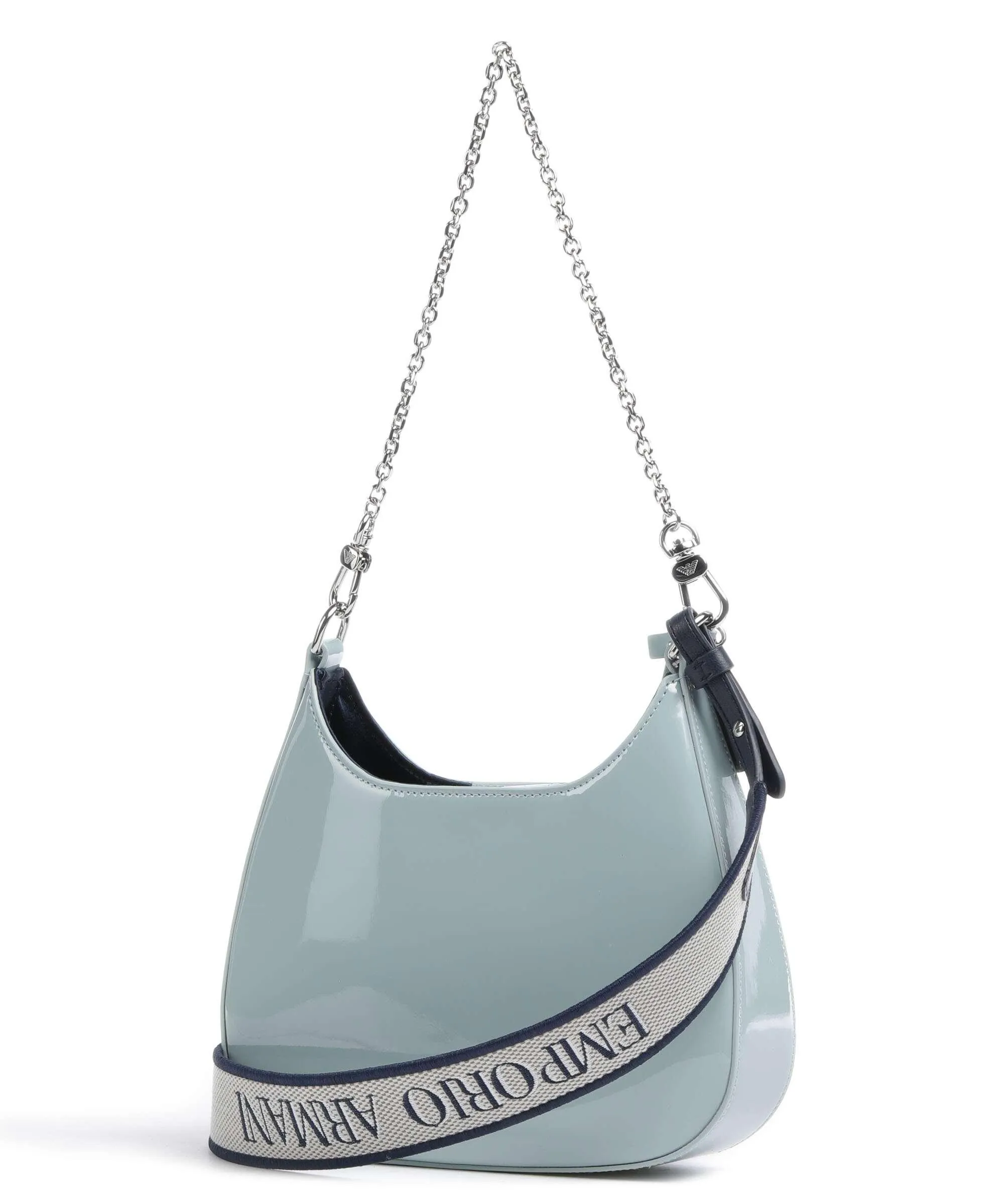  Emporio Armani Holly Borsa a spalla pelle sintetica blu chiaro  