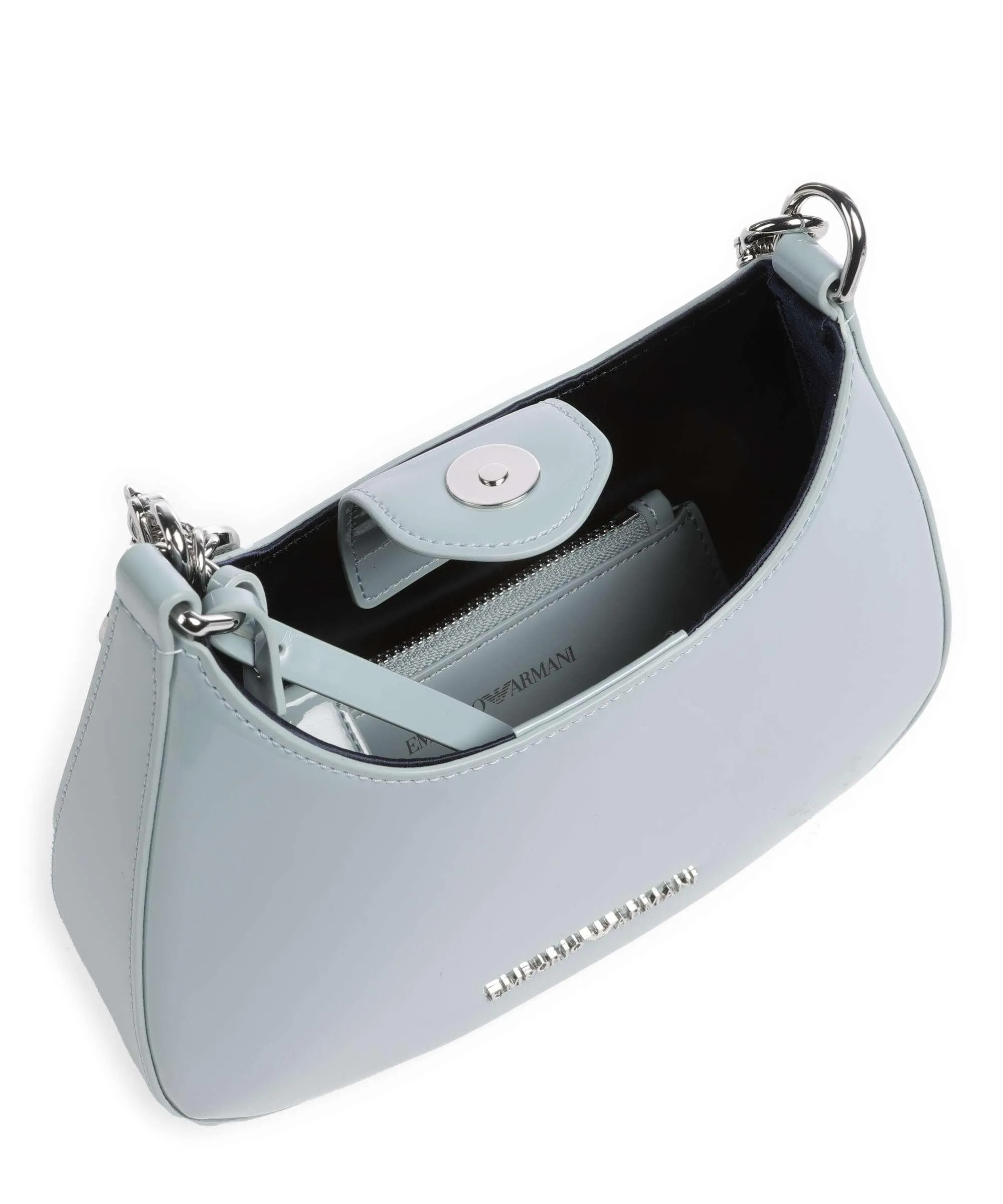 Emporio Armani Holly Borsa a spalla pelle sintetica blu chiaro  