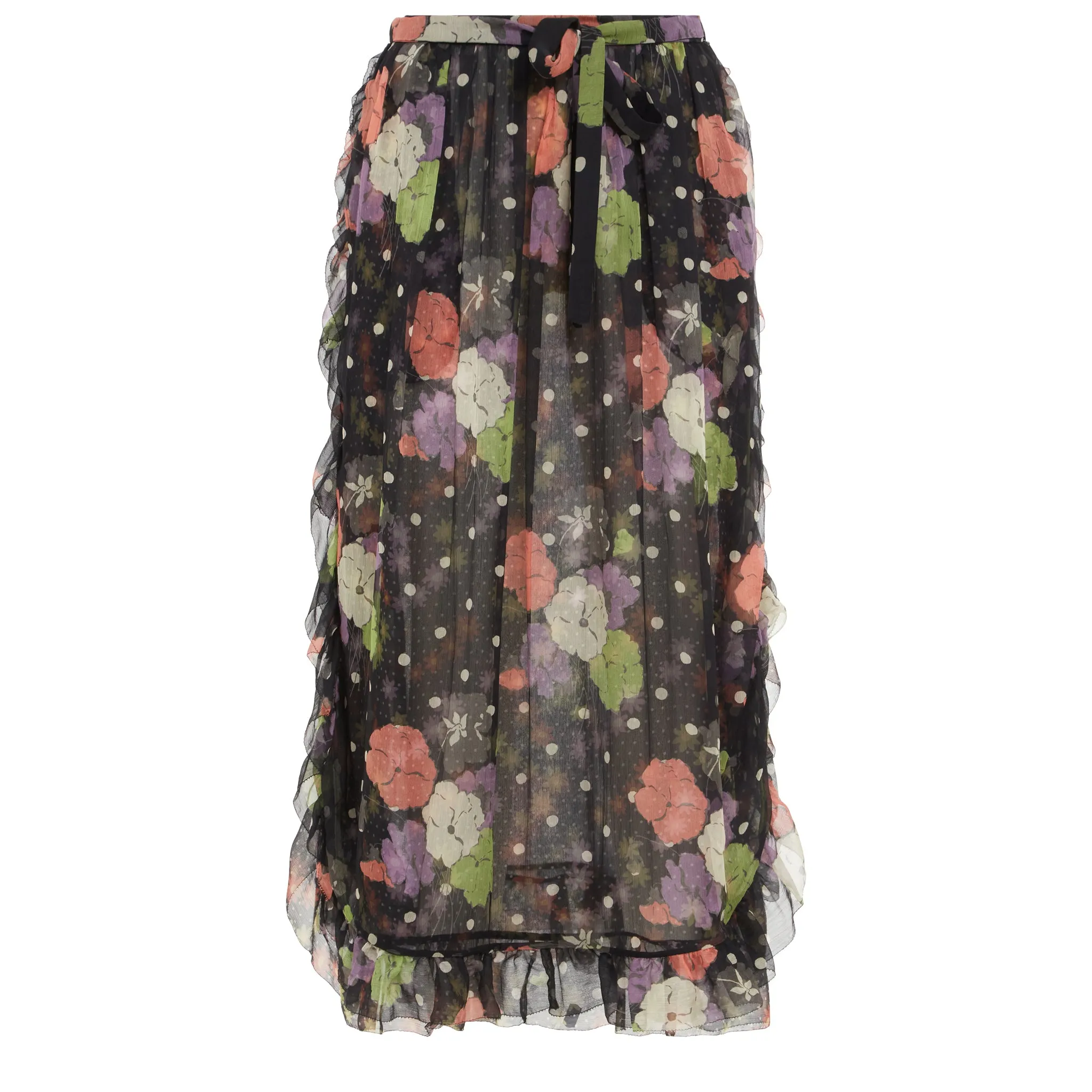 ETRO  Gonna in seta multicolor