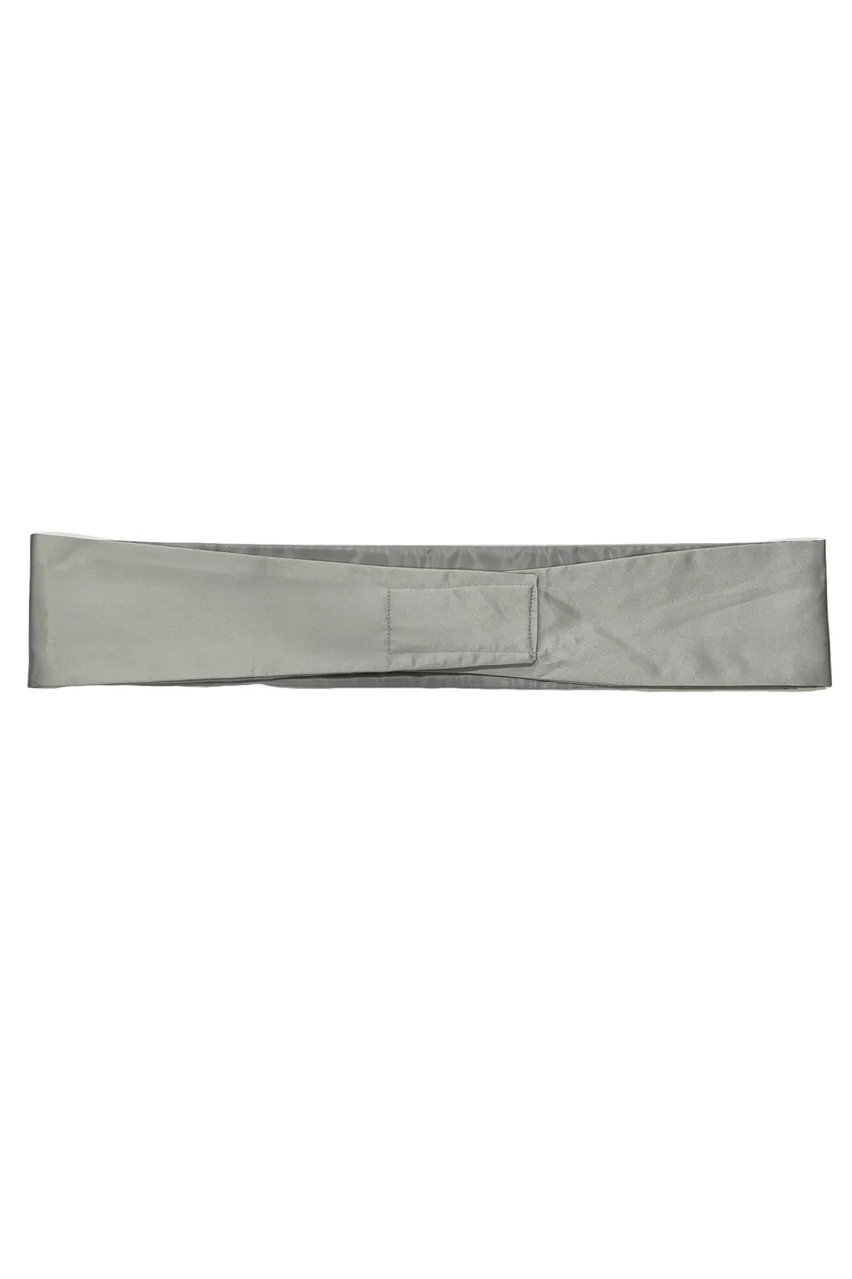 Fascia smoking da uomo in seta compresa di papillon tinta unita effetto lucido elegante