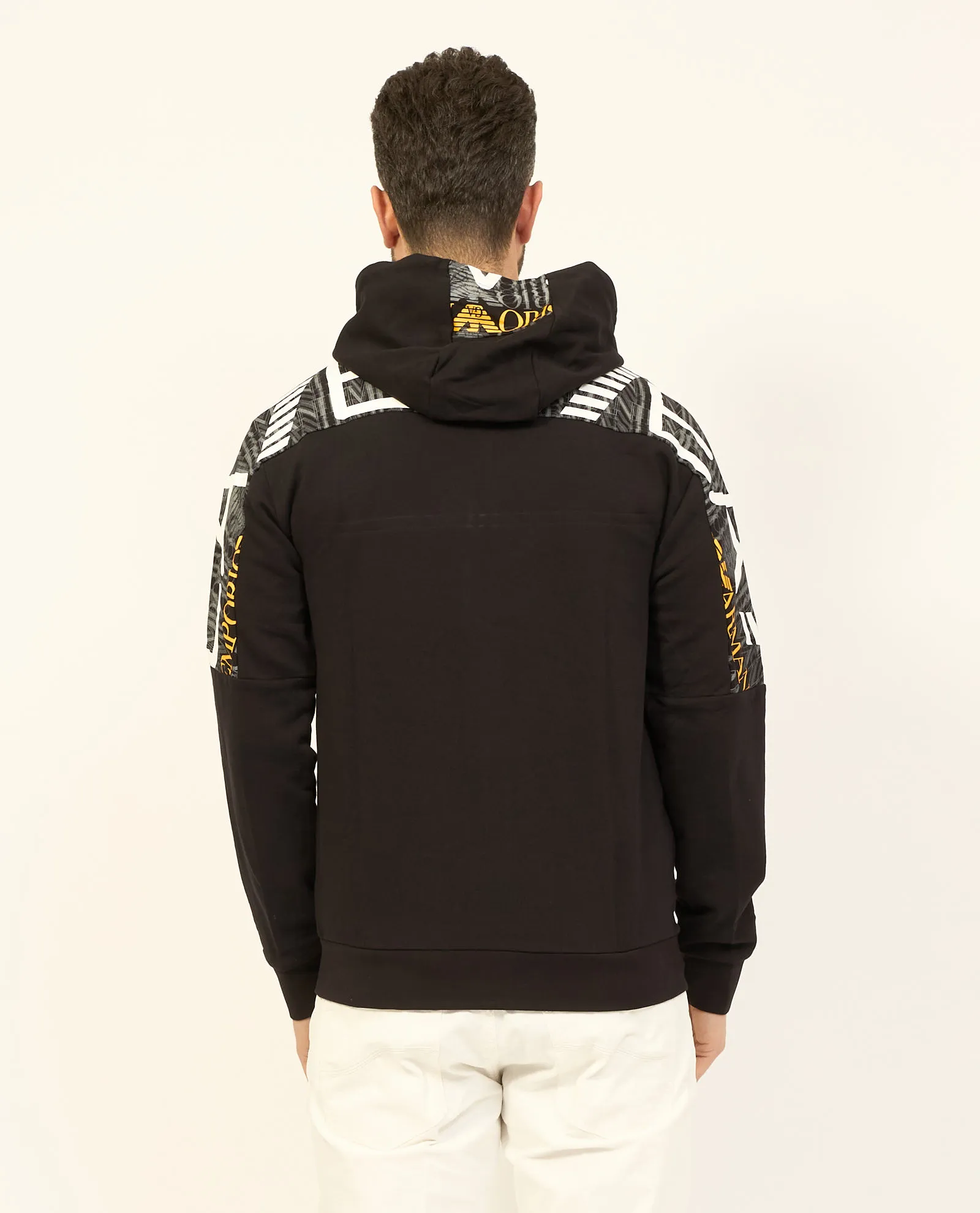 Felpa con cappuccio EA7 Graphic Series in cotone