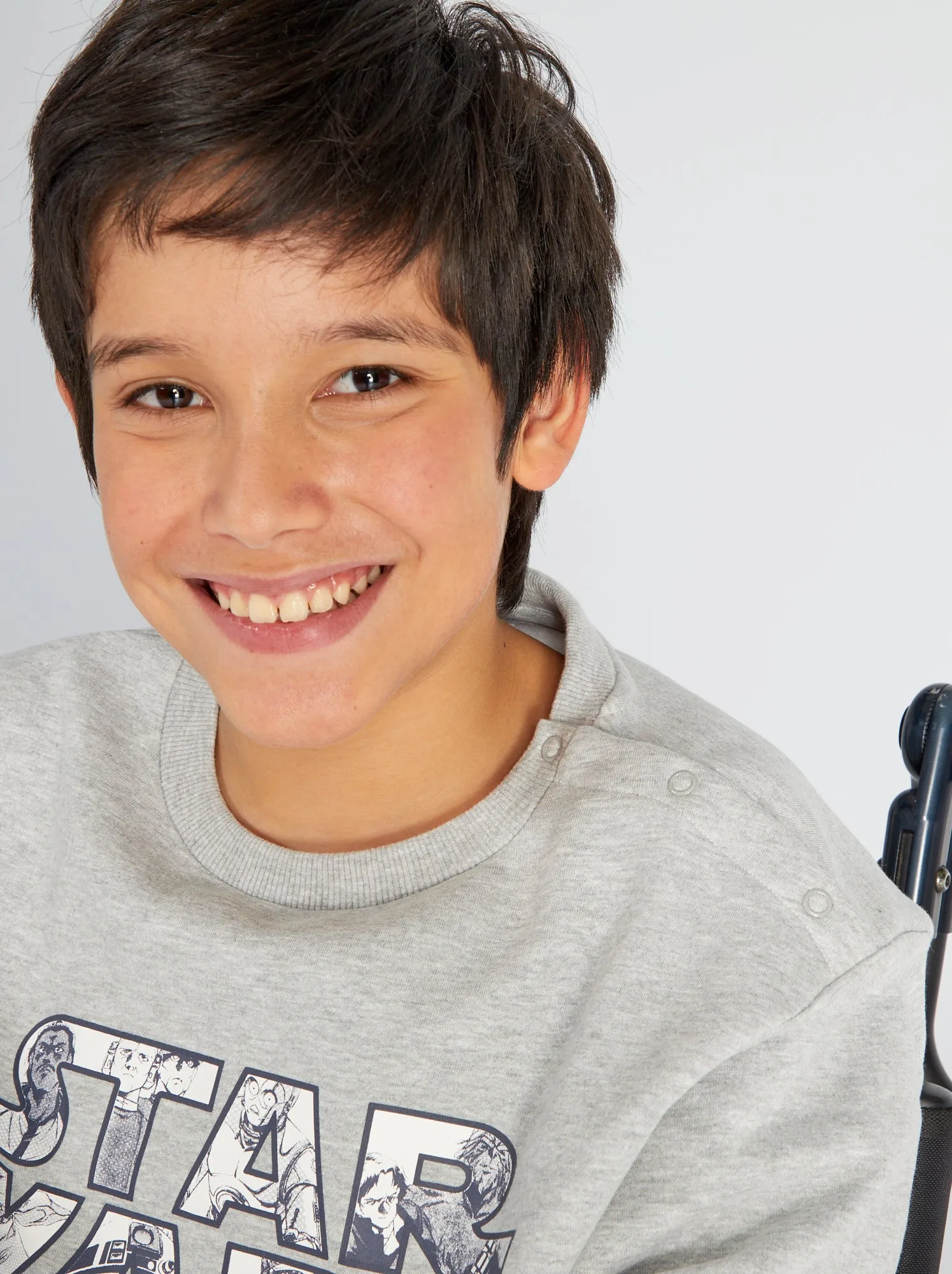 Felpa in tessuto felpato 'Star Wars' - Facile da infilare - BIANCO