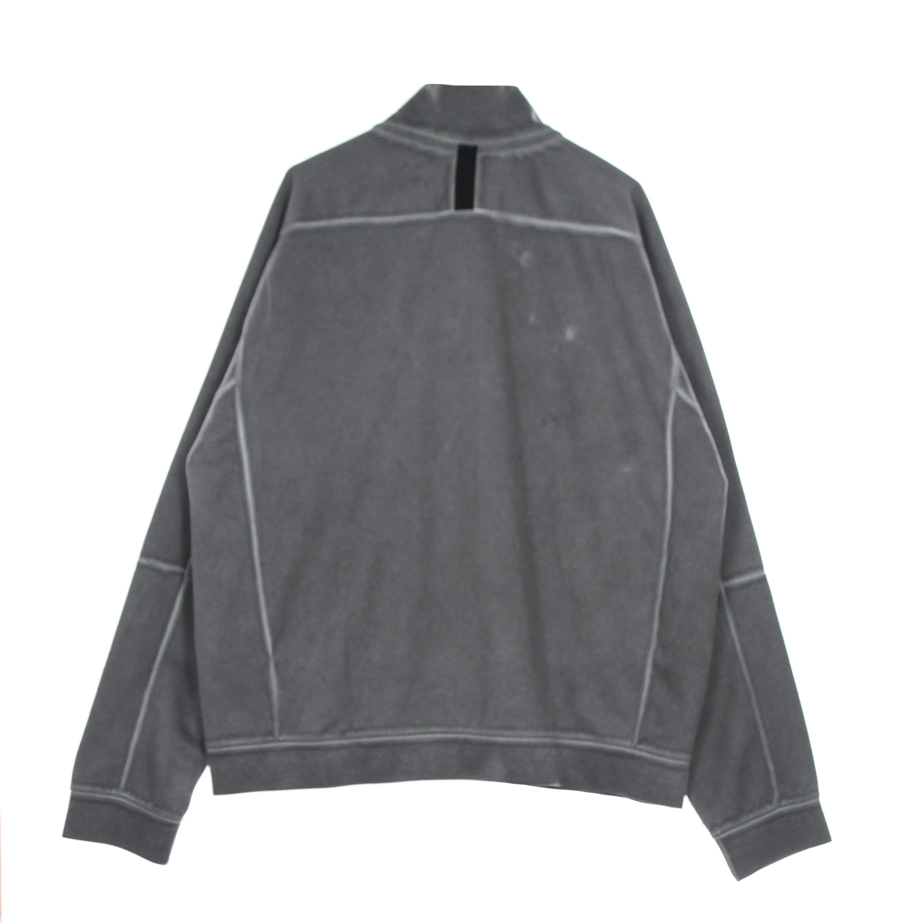 Felpa Leggera Collo Alto Uomo M Sportswearjersey Jacket Wash Revival Black/black