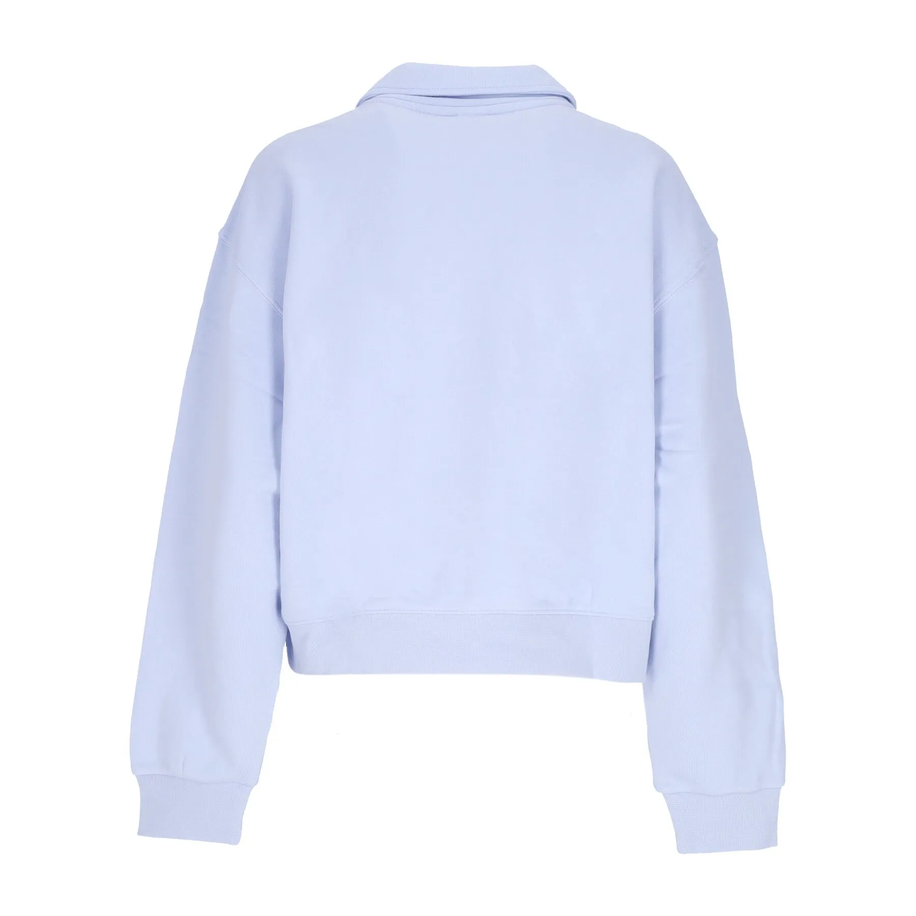 Felpa Leggera Girocollo Donna Collar Crewneck Blue Dawn