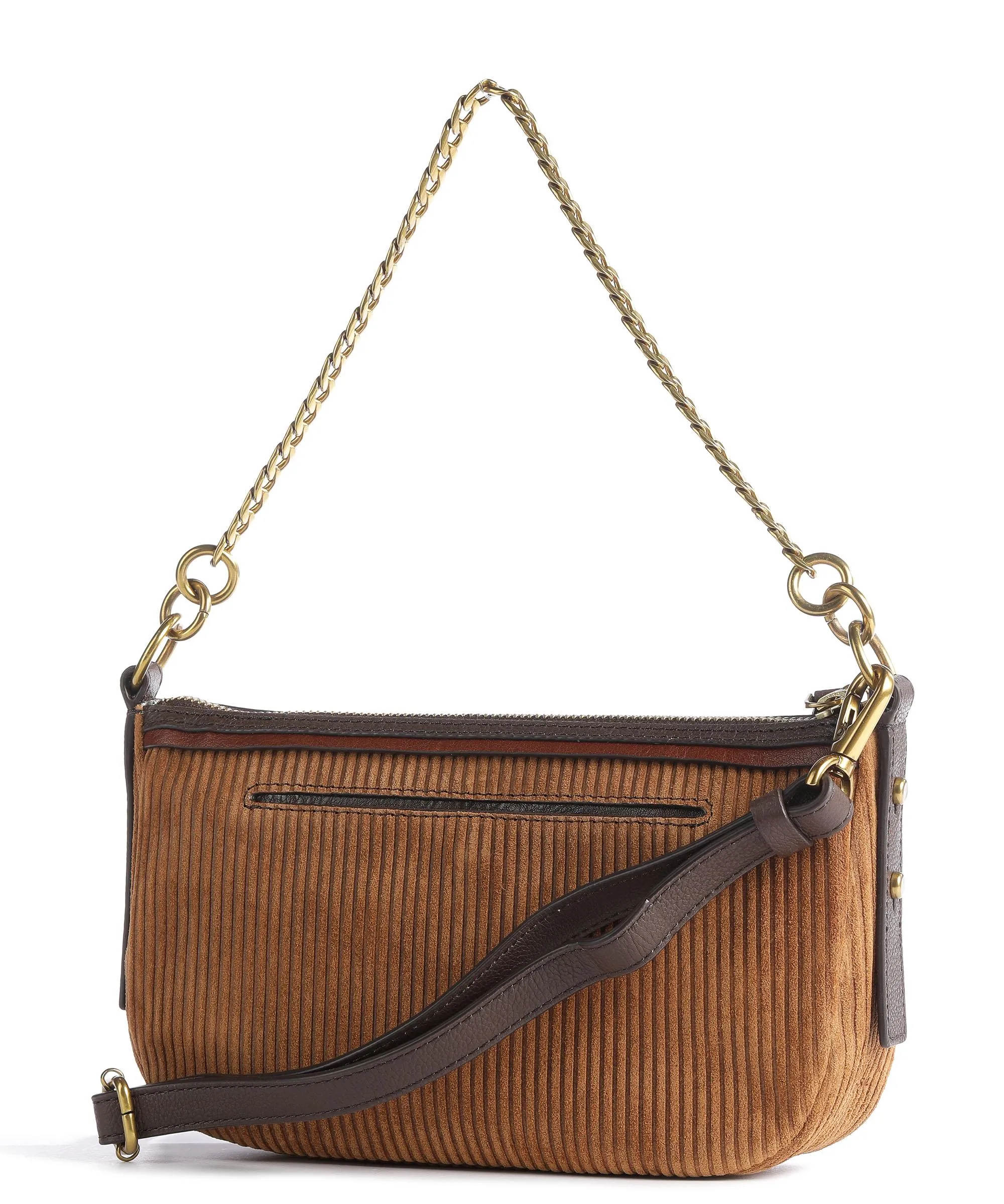  Fossil Jolie Borsa a spalla pelle ruvida, pelle marrone  