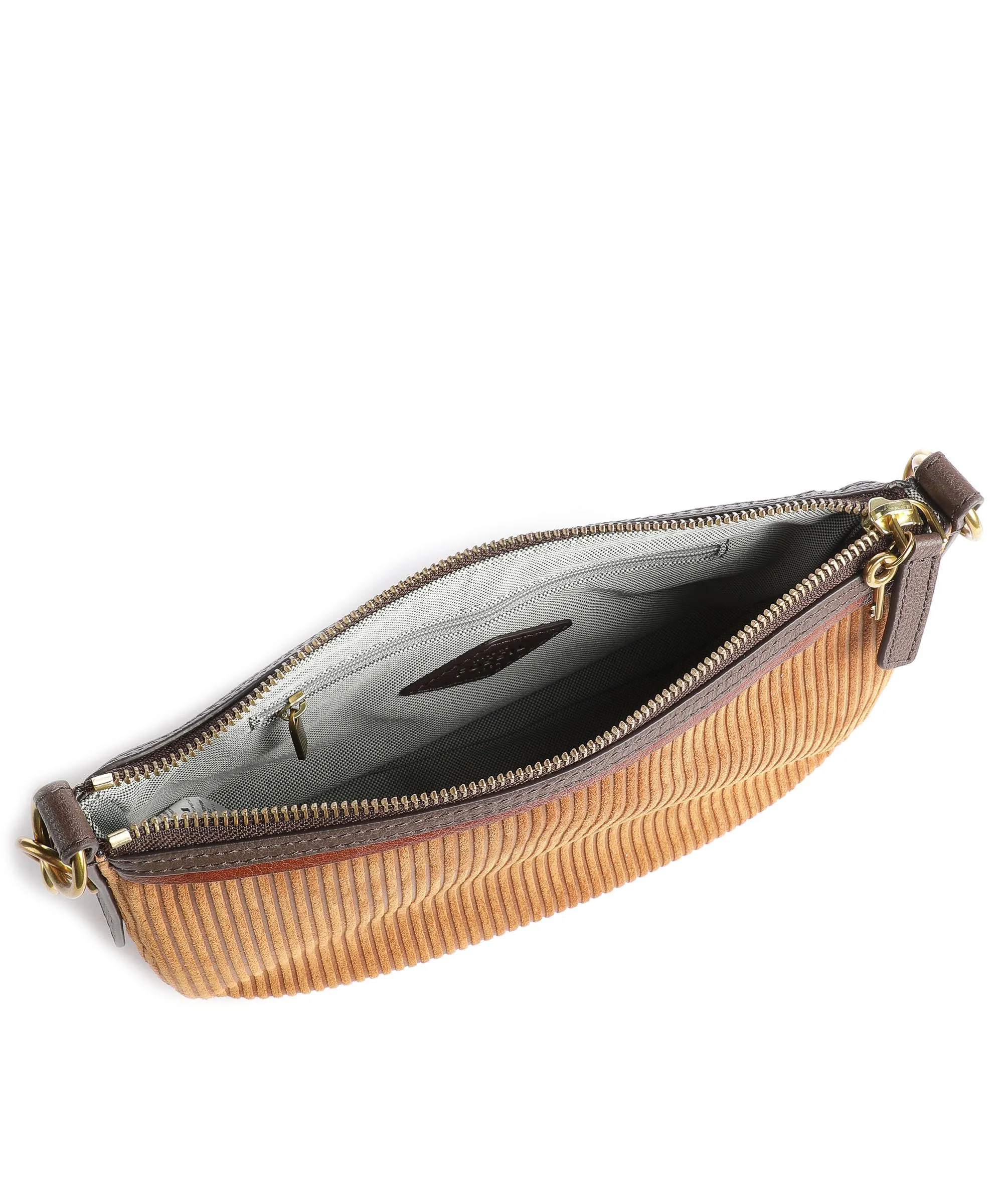  Fossil Jolie Borsa a spalla pelle ruvida, pelle marrone  