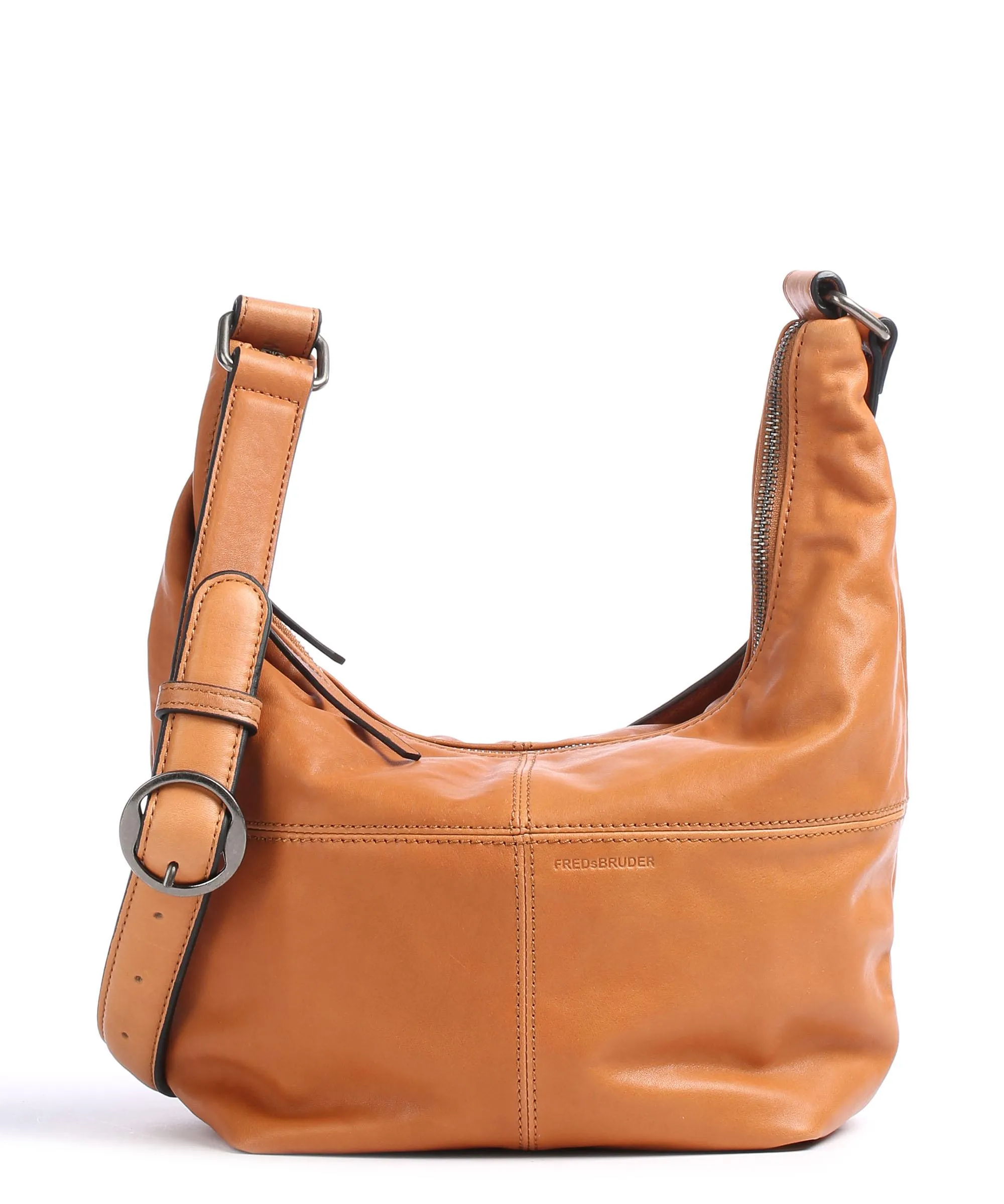  FredsBruder Gena Borsa a spalla pelle a grana fine tan  