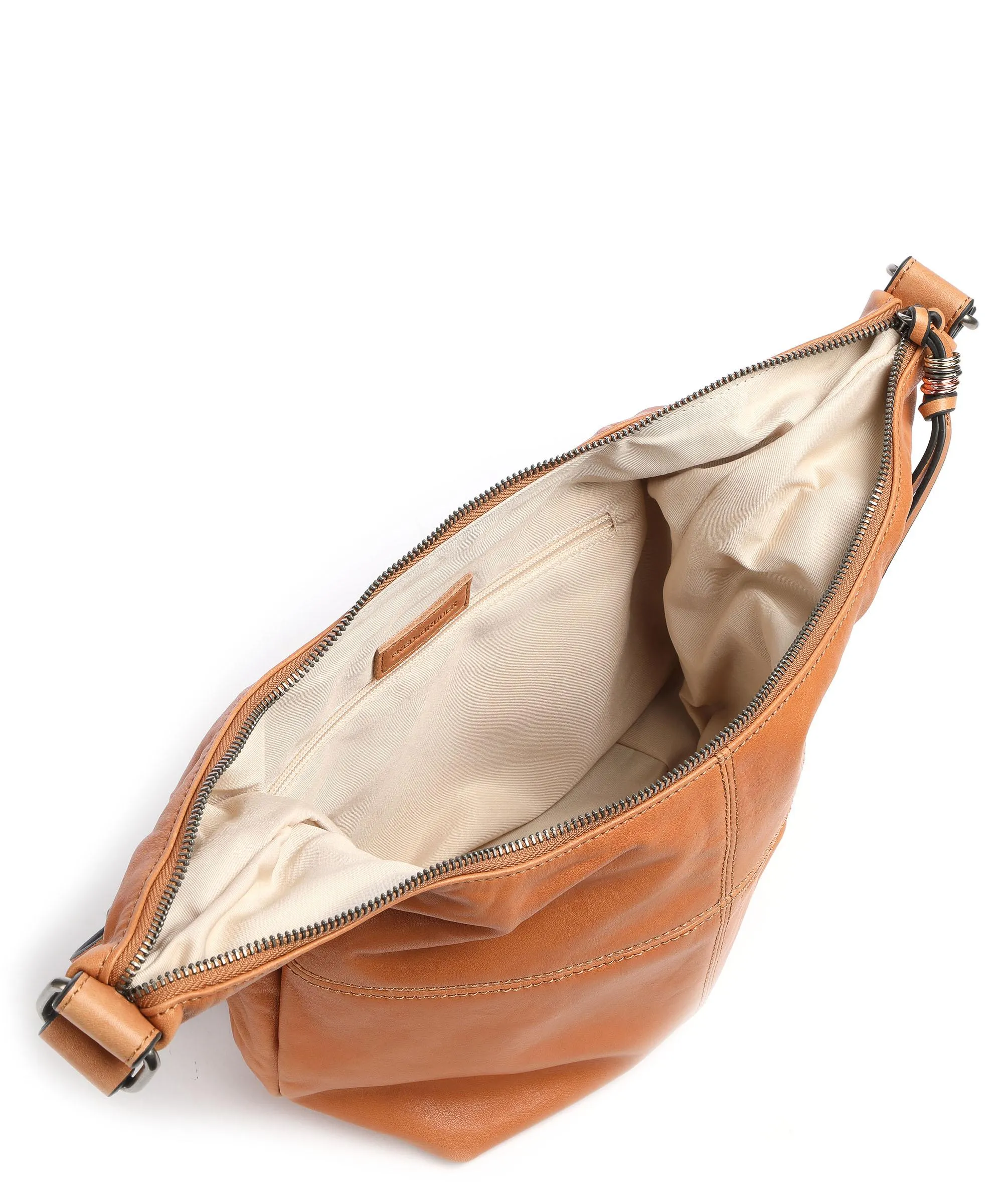  FredsBruder Gena Borsa a spalla pelle a grana fine tan  