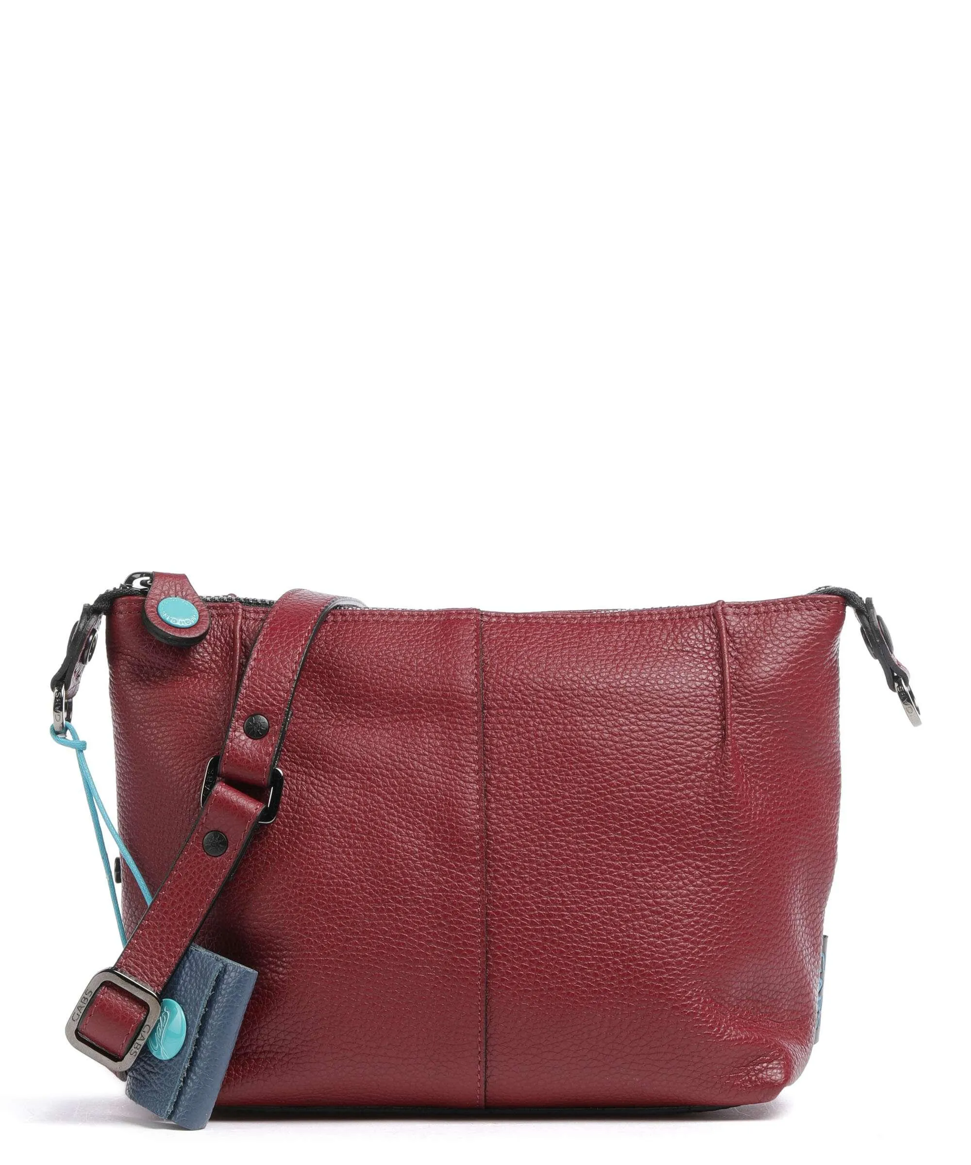  Gabs Funny Borsa a tracolla pelle di vitello goffrata rosso scuro  
