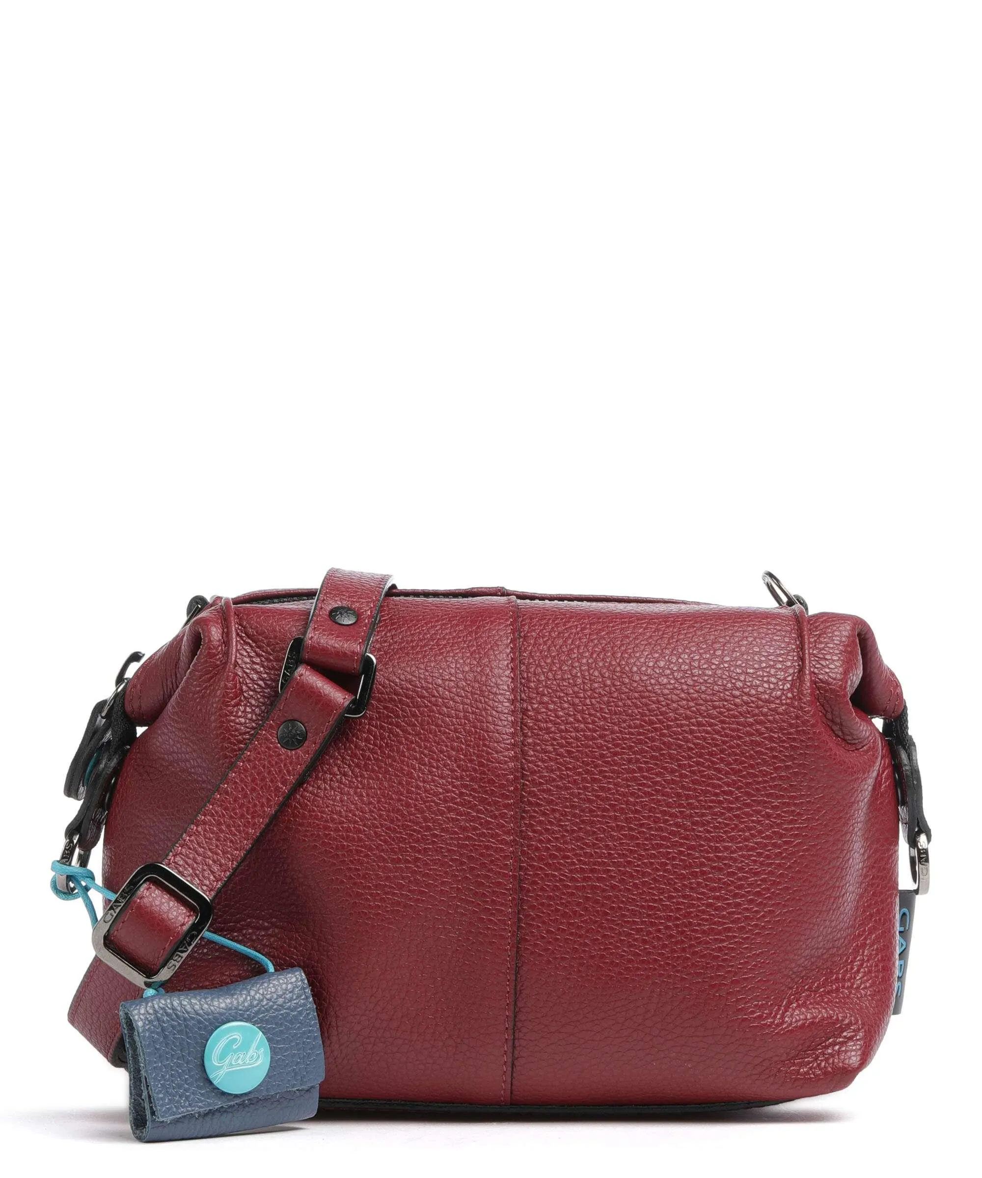 Gabs Funny Borsa a tracolla pelle di vitello goffrata rosso scuro  