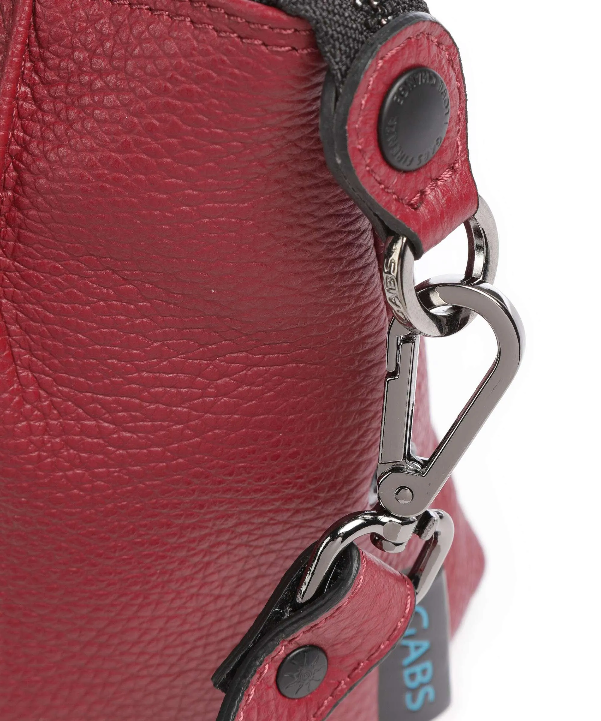  Gabs Funny Borsa a tracolla pelle di vitello goffrata rosso scuro  