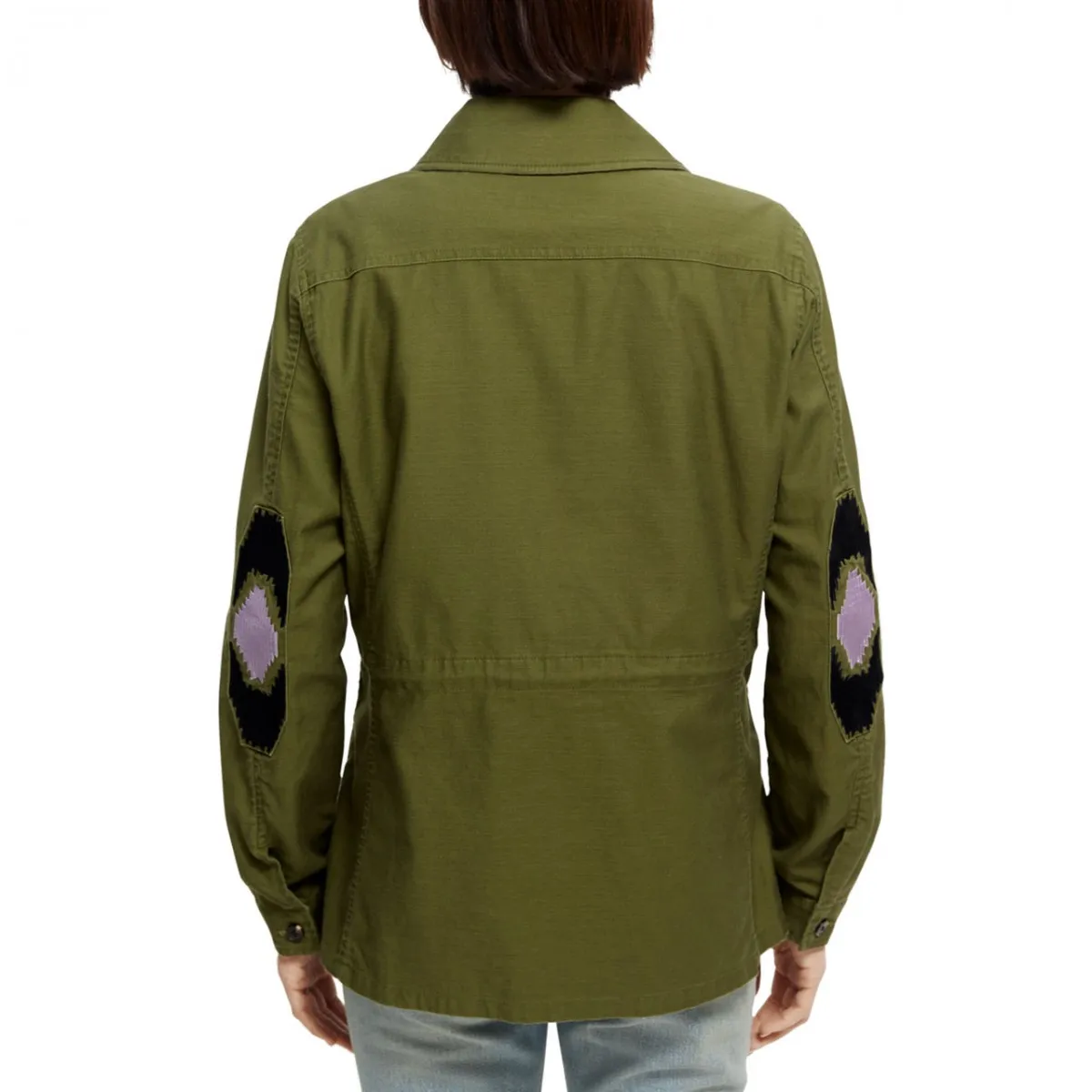 Giacca Militare Ricamata, Verde