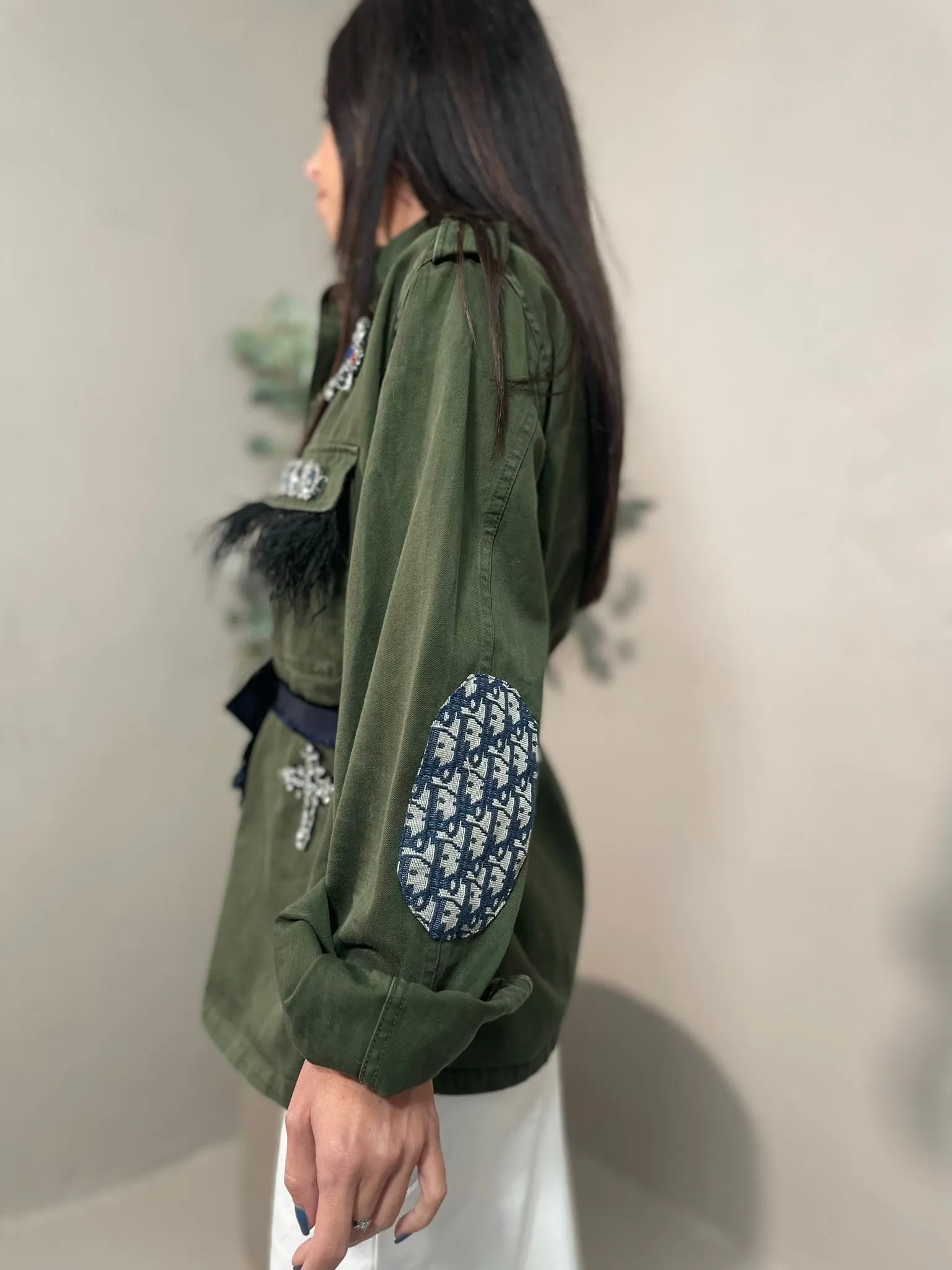 Giacca Militare Vintage Verde Eye