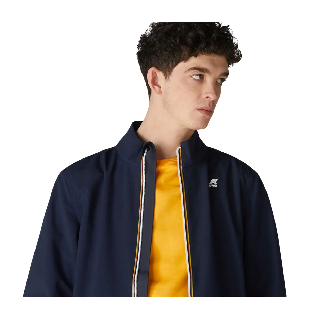 Giubbino K-Way Arsene Bonded Jersey Blu