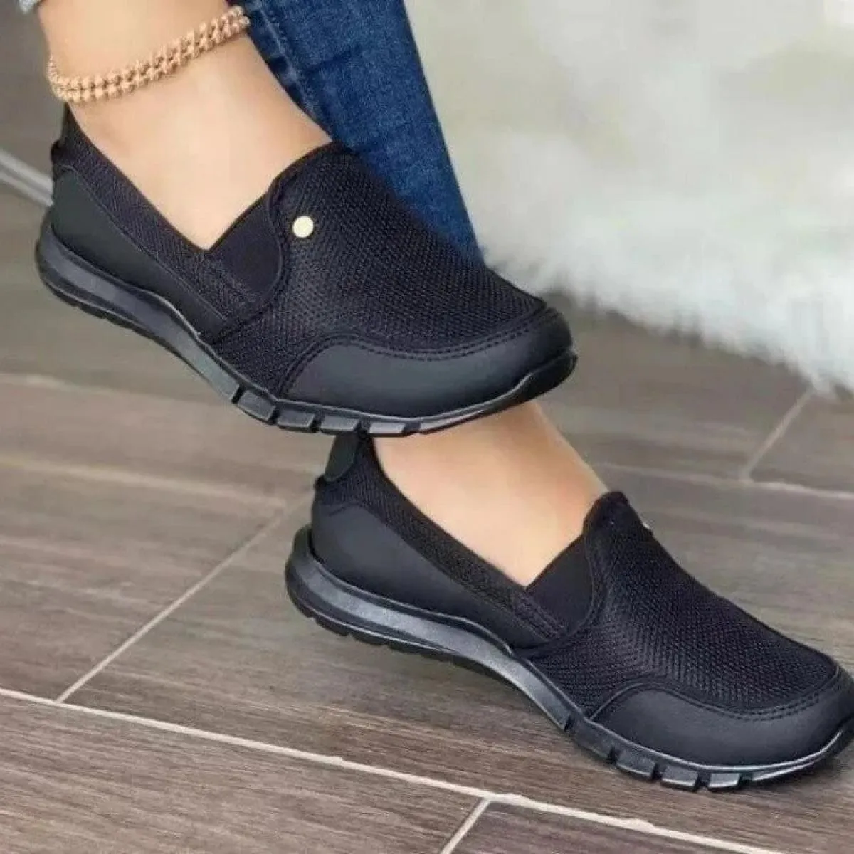 Grande 2023 Nuove Donne di Marca Estate Mesh Piedi Della Copertura di Modo Casual delle Donne di Un Passo Pigro Scarpe Basse Sca