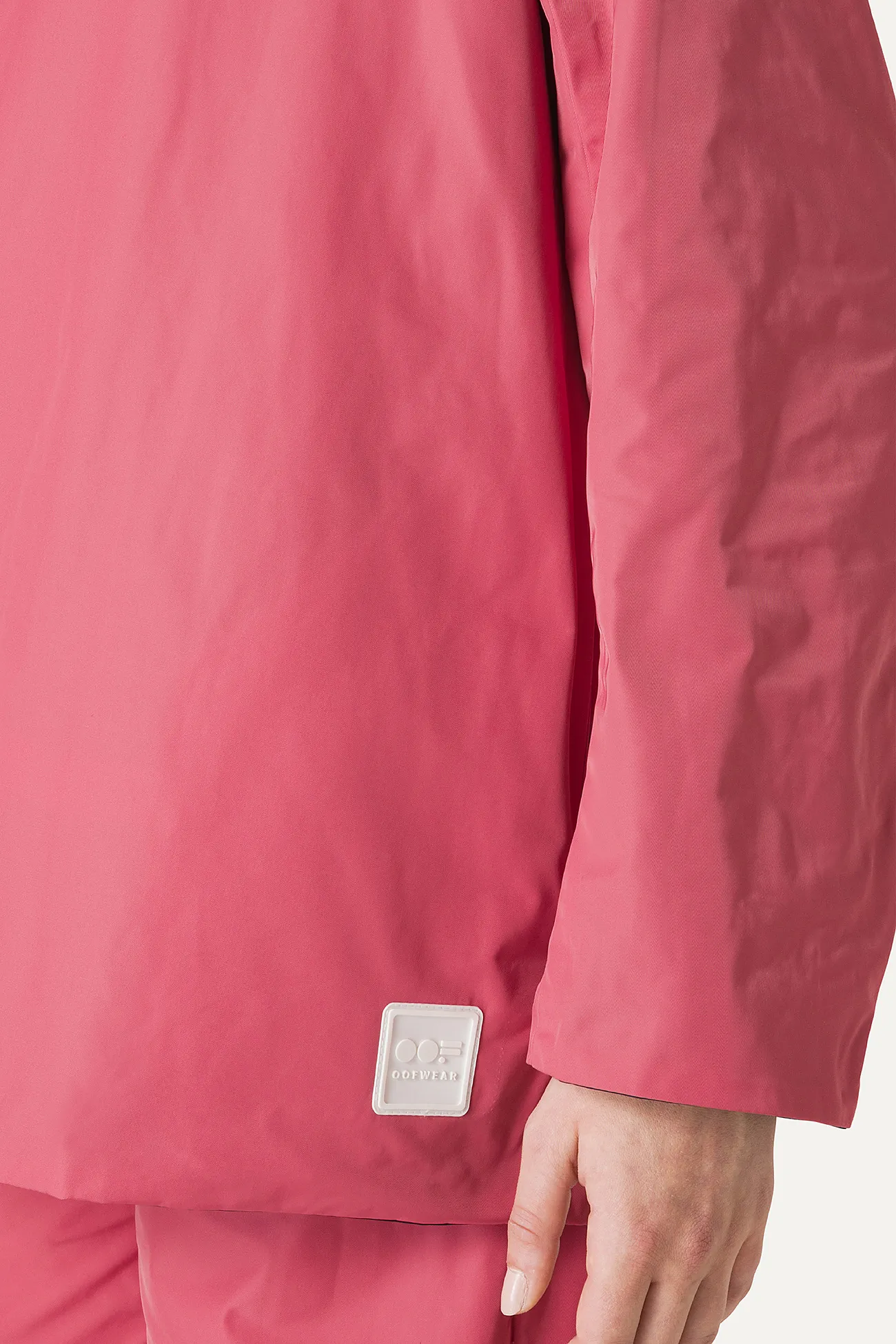 IMPERMEABILE REVERSIBILE CON CAPPUCCIO IN NYLON MEMORY 9411 - BLU NOTTE/ROSA ANTICO