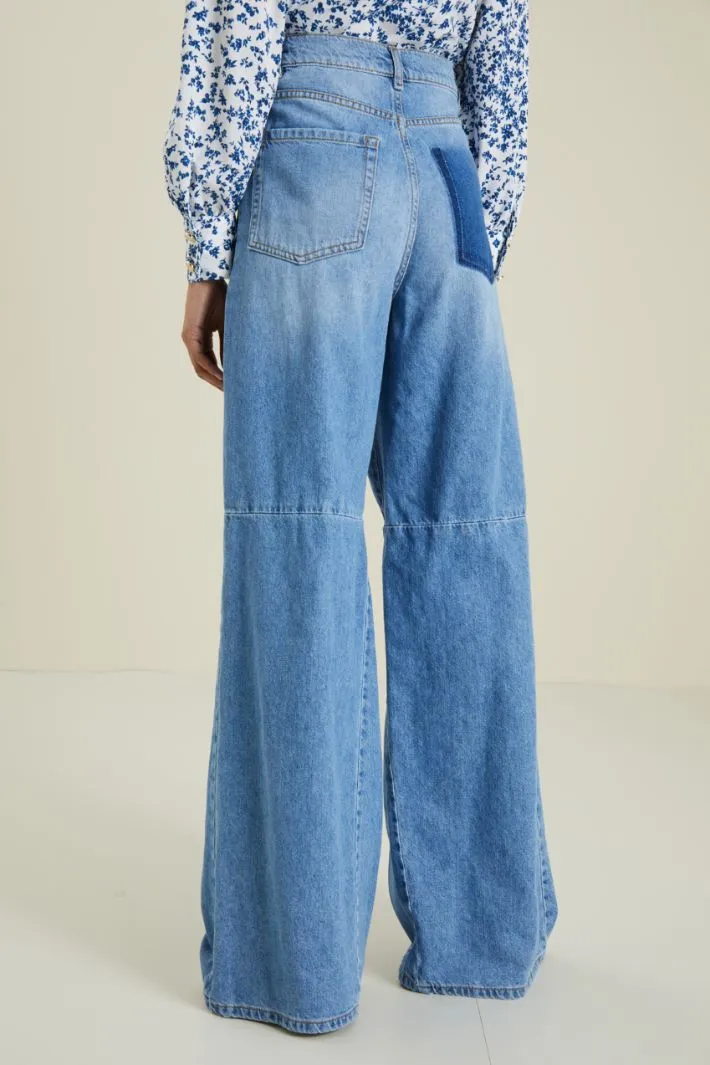 Jeans svasati in denim