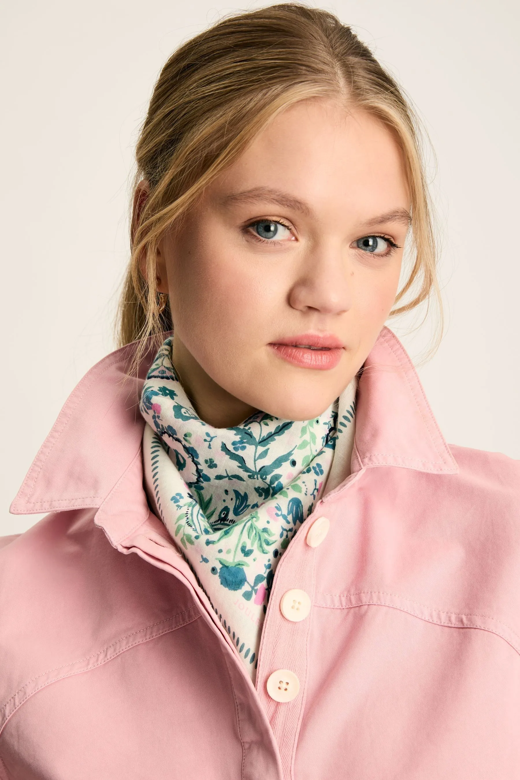 Joules - Kensington - Sciarpa squadrata in cotone
