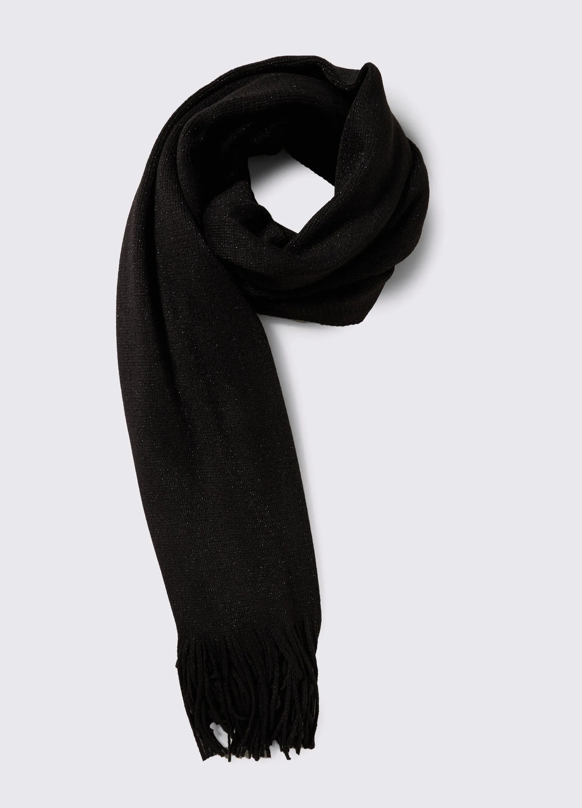 KATE MEE  Sciarpa tricot con filo lurex donna