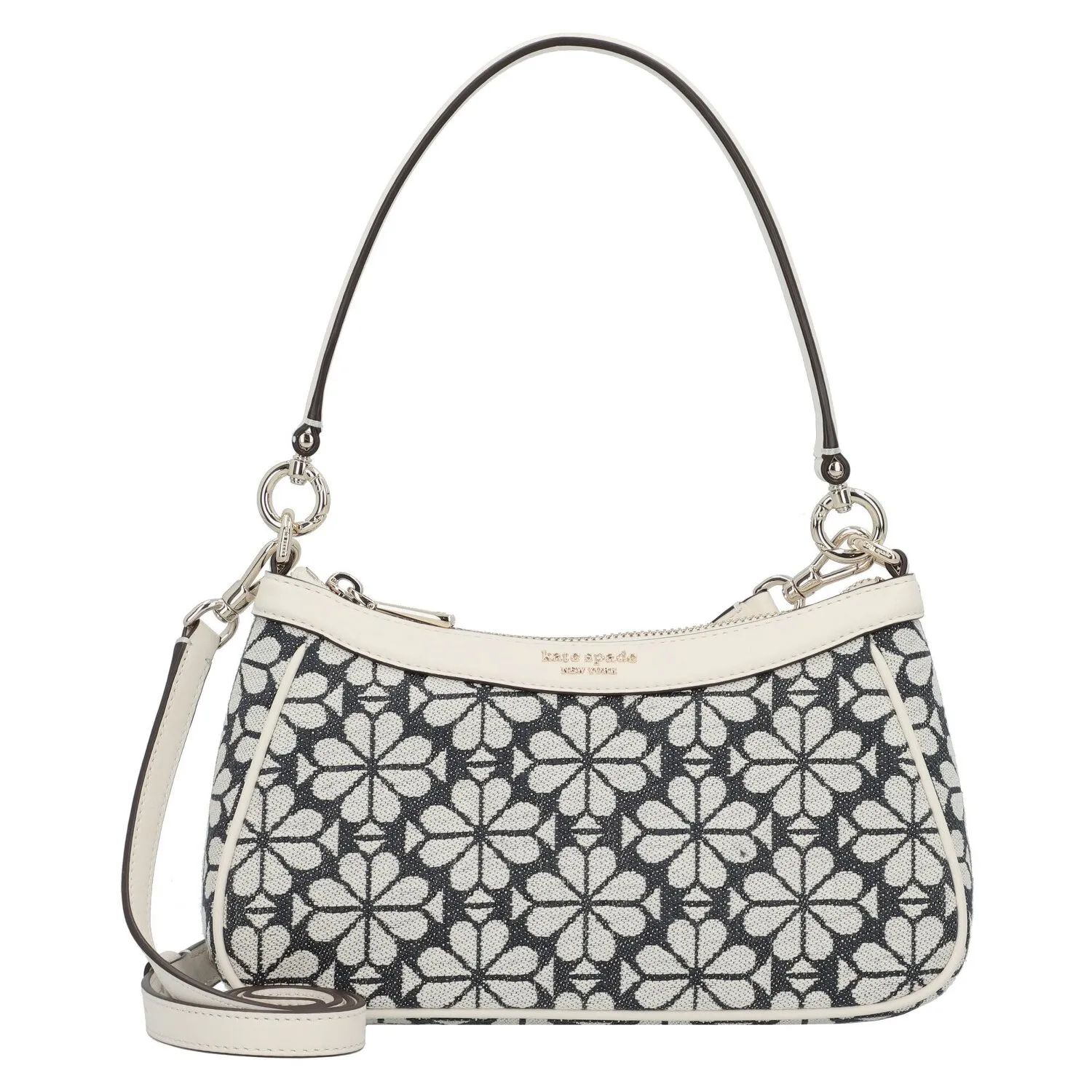 Kate Spade New York Spade Flower Jacquard Borsa a tracolla 24 cm