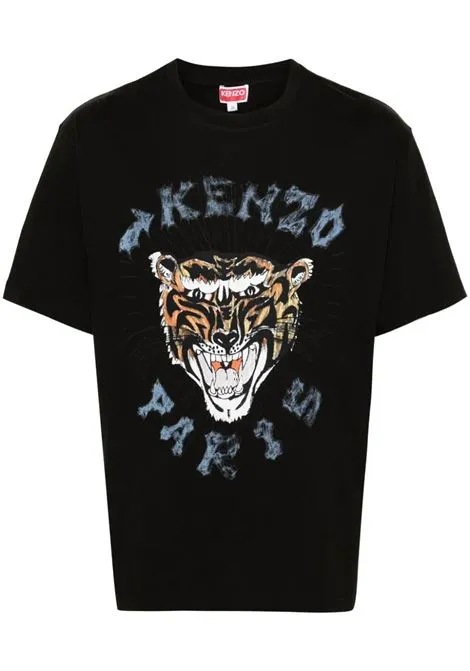 KENZO T-SHIRT OVERSIZE DRAWN VARSITY
