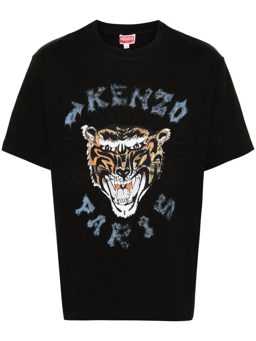 KENZO T-SHIRT OVERSIZE DRAWN VARSITY