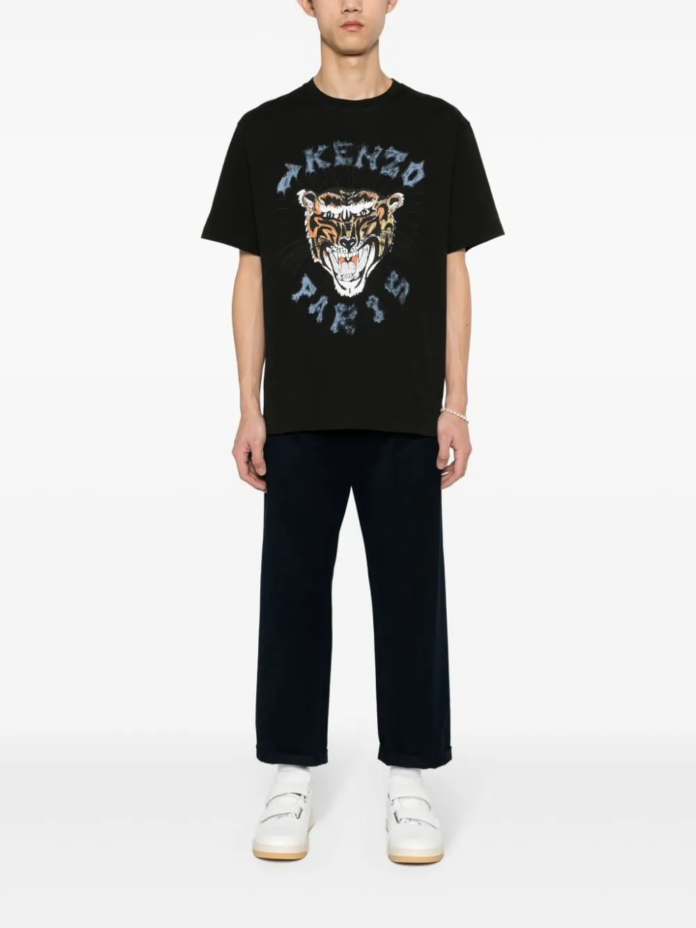 KENZO T-SHIRT OVERSIZE DRAWN VARSITY